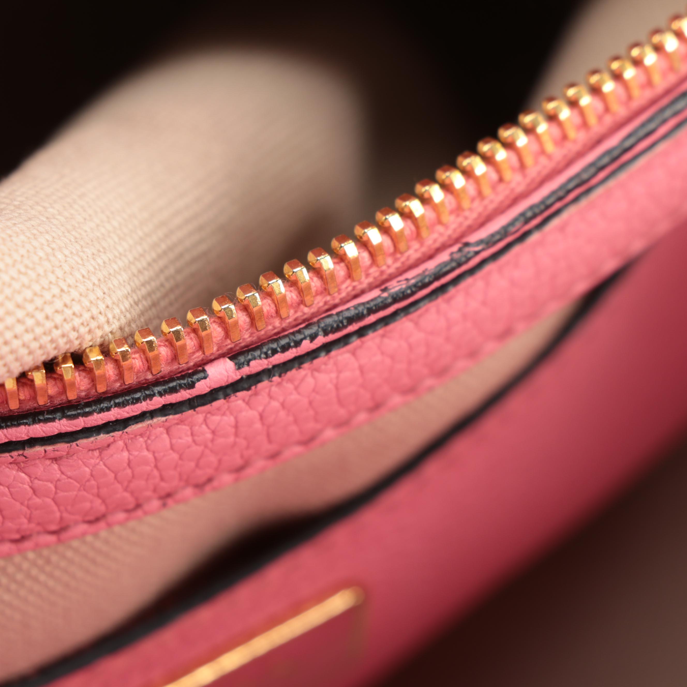 Prada Pink Vitello Daino Leather Two-Way Shoulder Bag