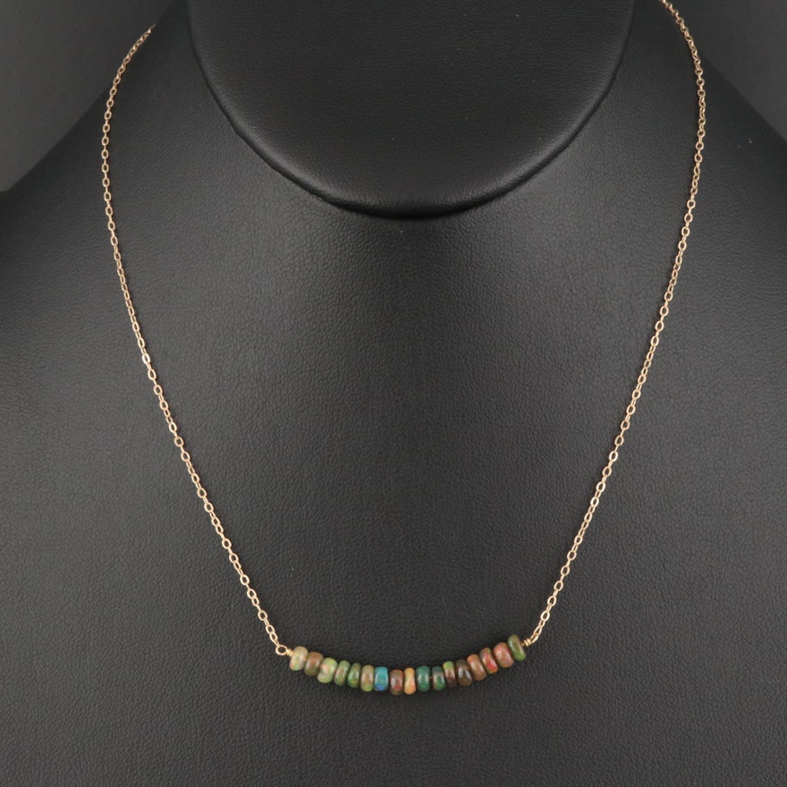 14K Opal Necklace