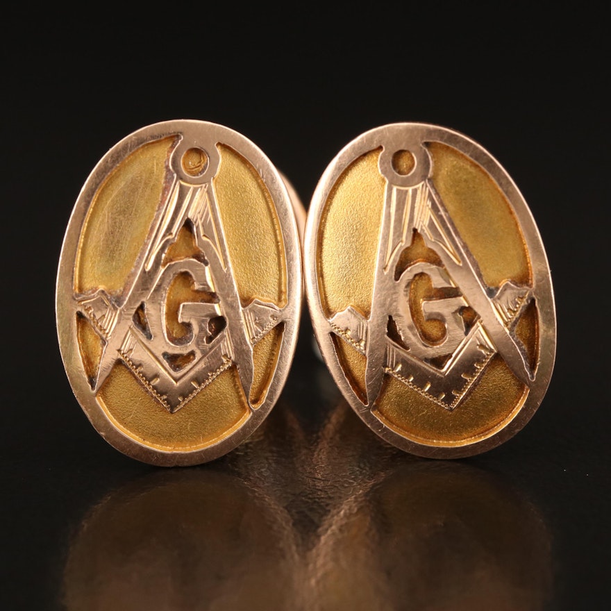 Antique Masonic Cufflinks