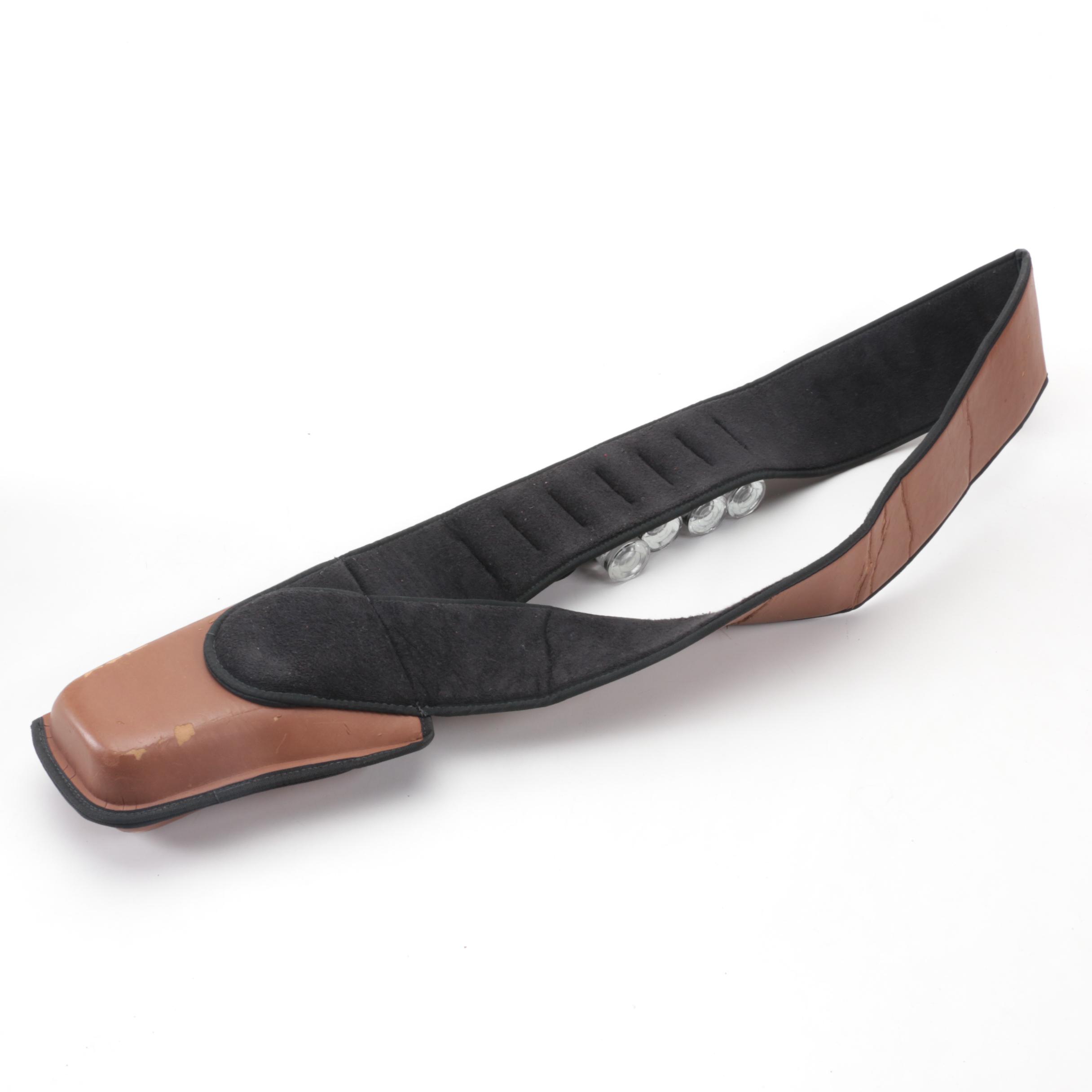 After 5 Shot Glass Bandolier with Canteen Flask