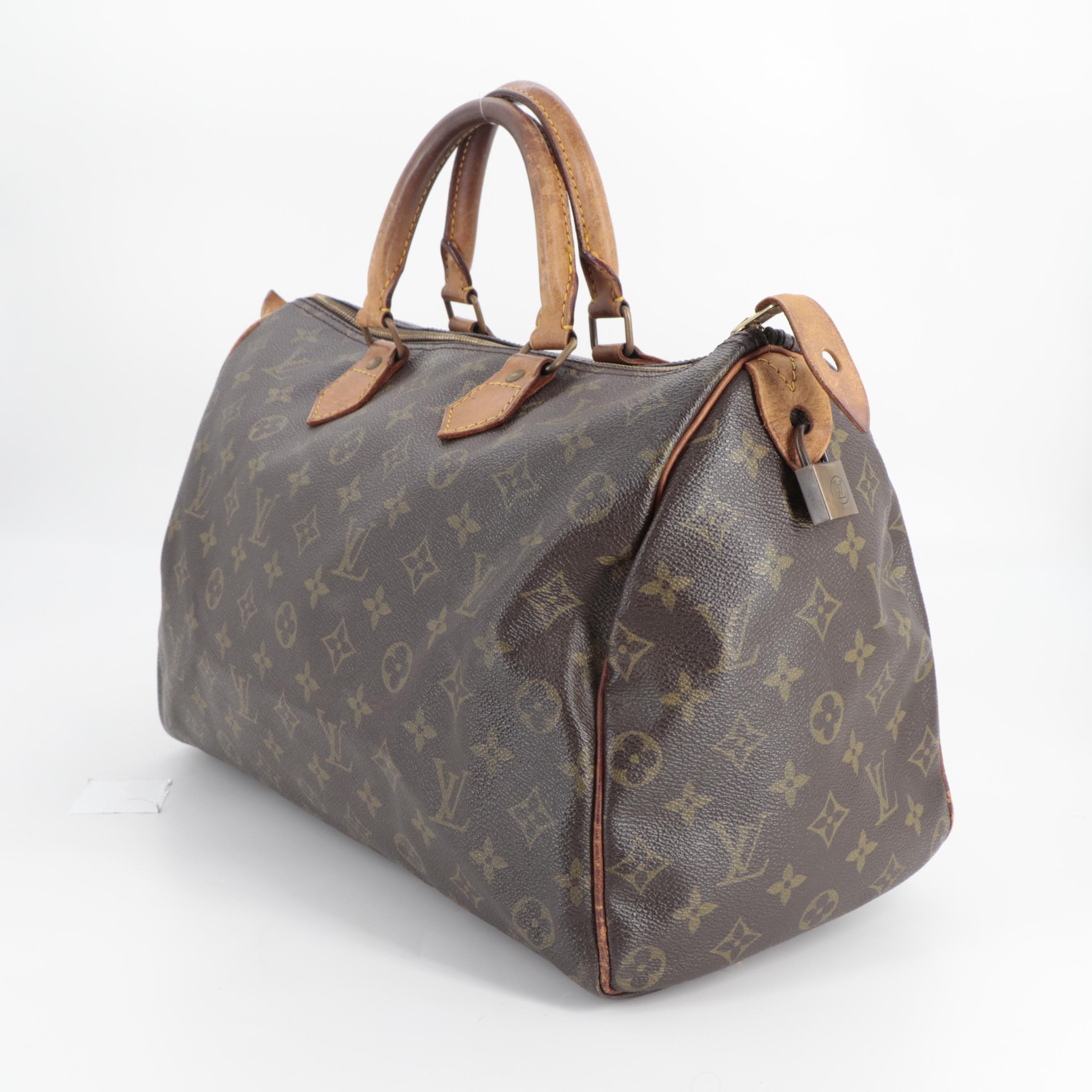 Louis Vuitton Speedy 35 in Monogram Canvas and Vachetta Leather