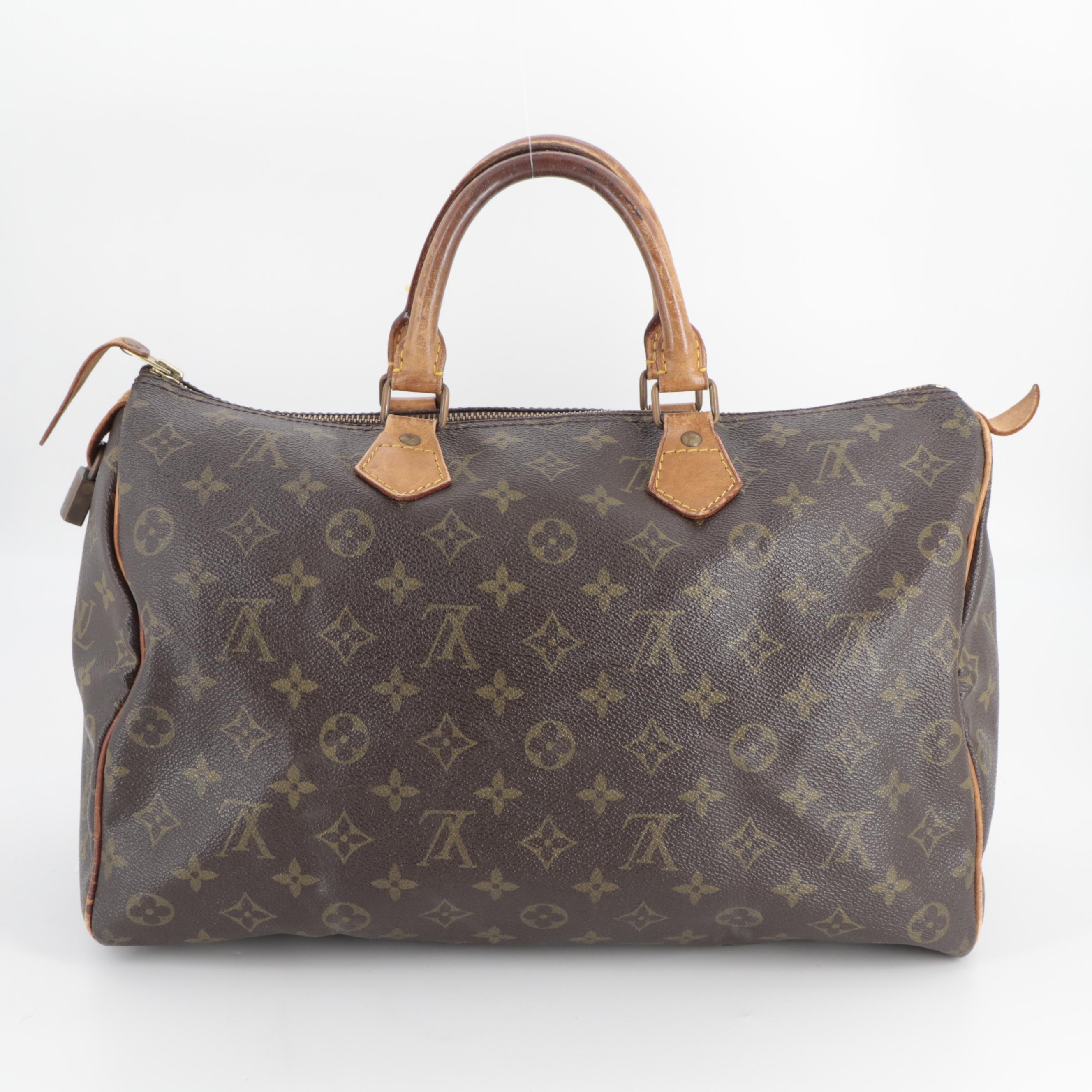Louis Vuitton Speedy 35 in Monogram Canvas and Vachetta Leather