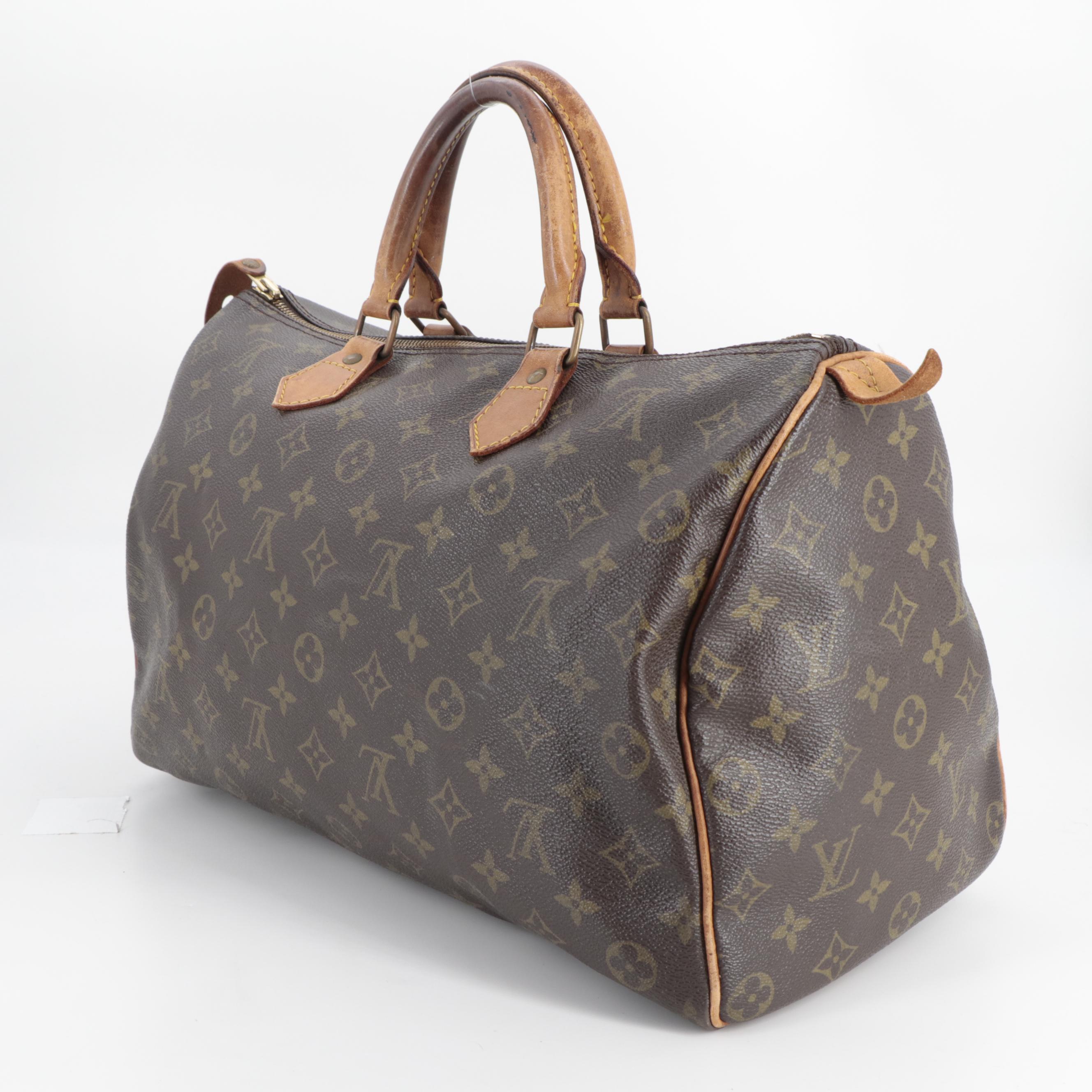 Louis Vuitton Speedy 35 in Monogram Canvas and Vachetta Leather