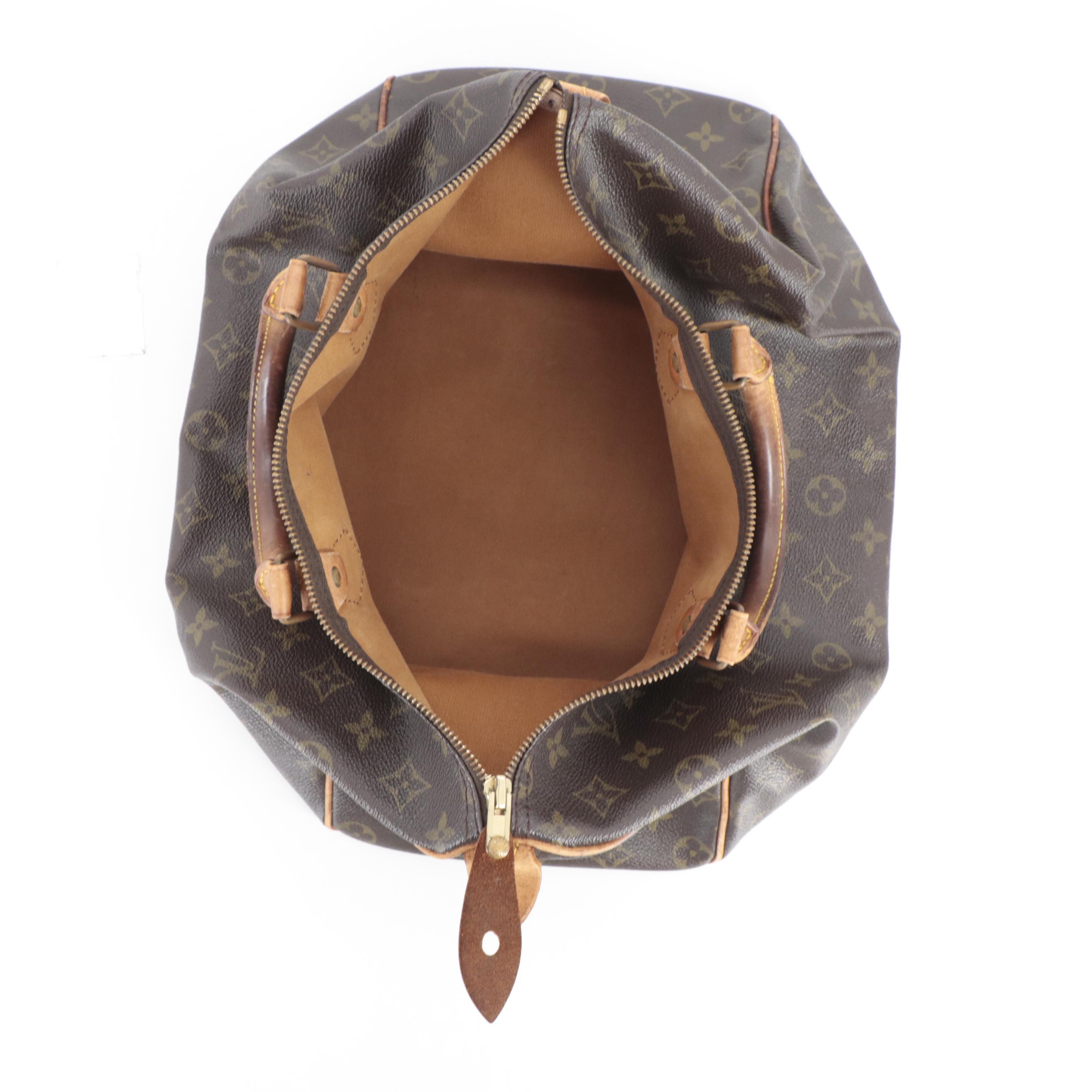 Louis Vuitton Speedy 35 in Monogram Canvas and Vachetta Leather