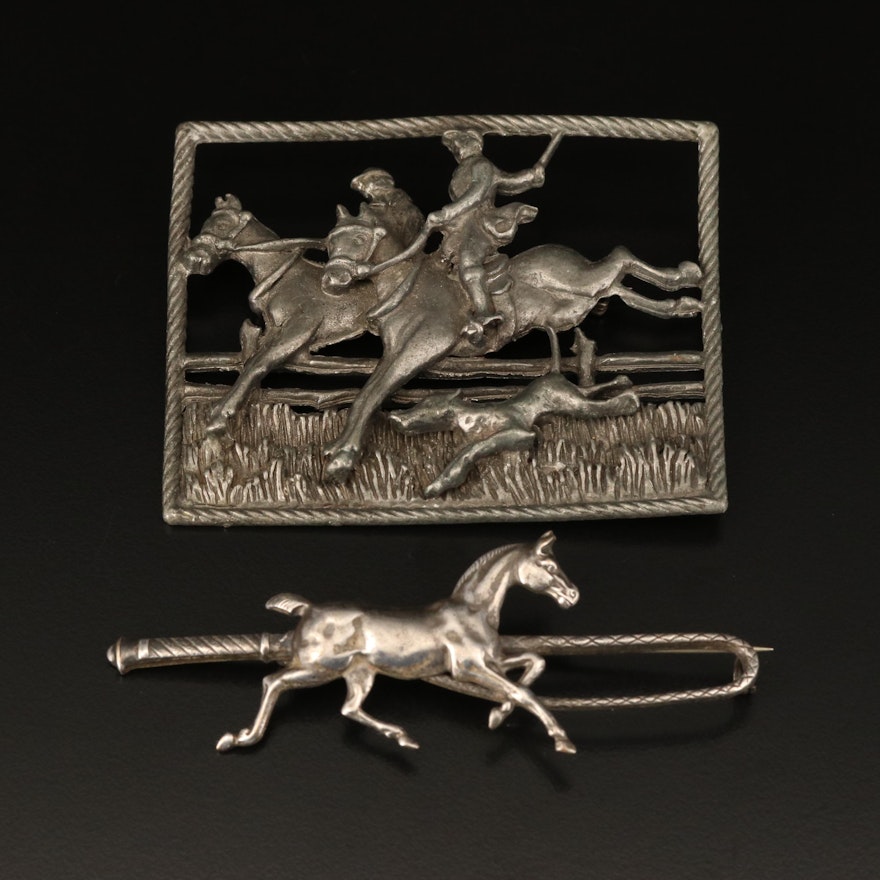 Vintage Equestrian Brooches