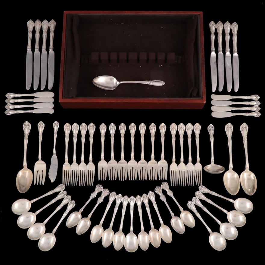 Alvin "Chateau Rose" Sterling Silver Flatware and Utensils, Mid to Late 20th C.