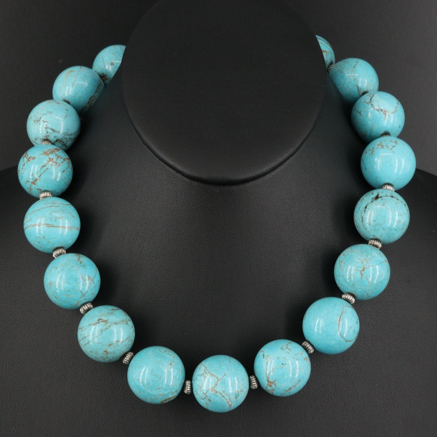 Magnesite Beaded Necklace