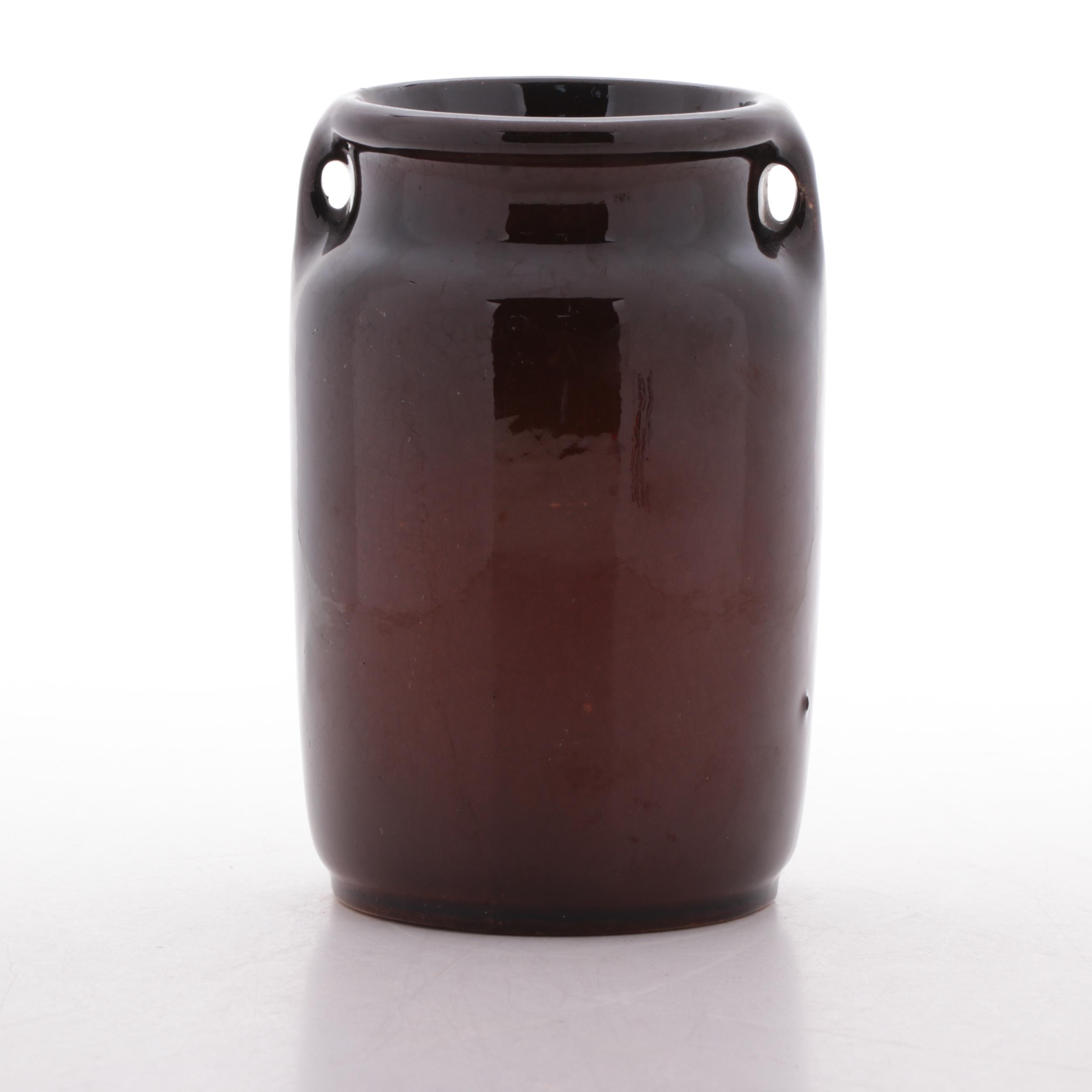 McCoy Pottery "Loy-Nel Art" Hand Painted Vase, Late 19th to Early 20th Century