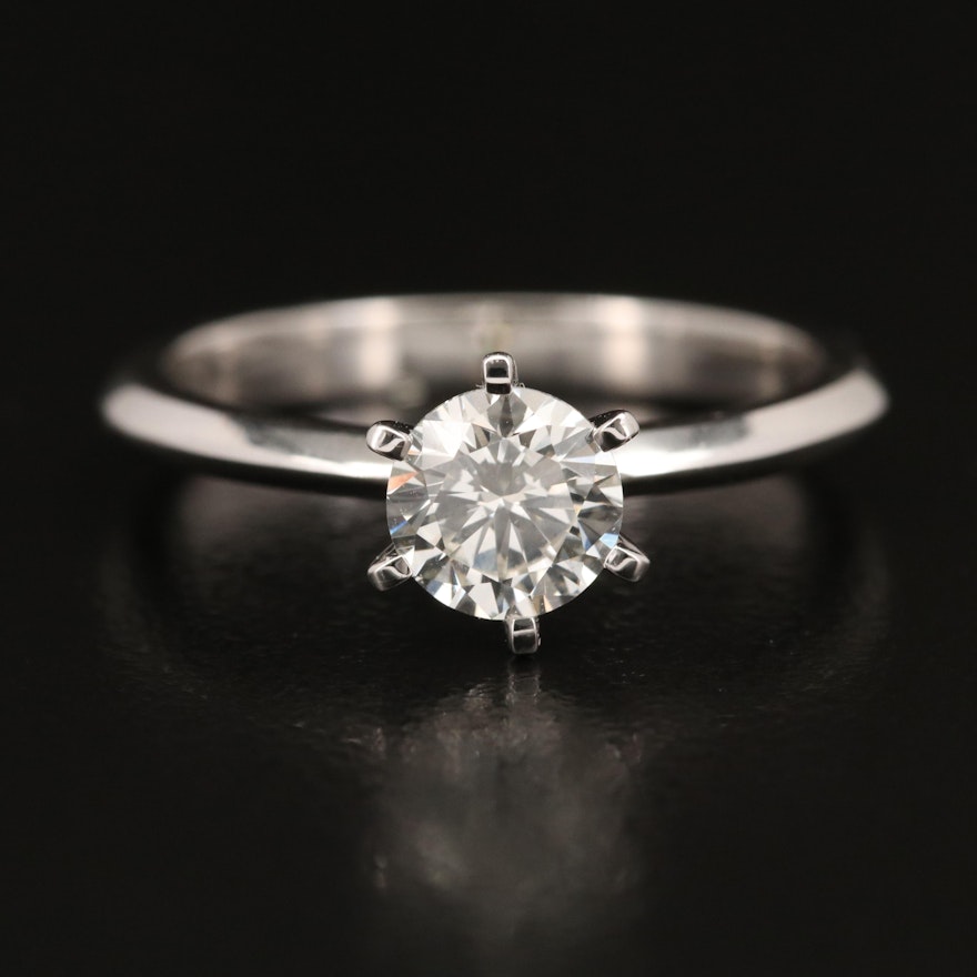 18K 1.03 CT Diamond Solitaire Ring