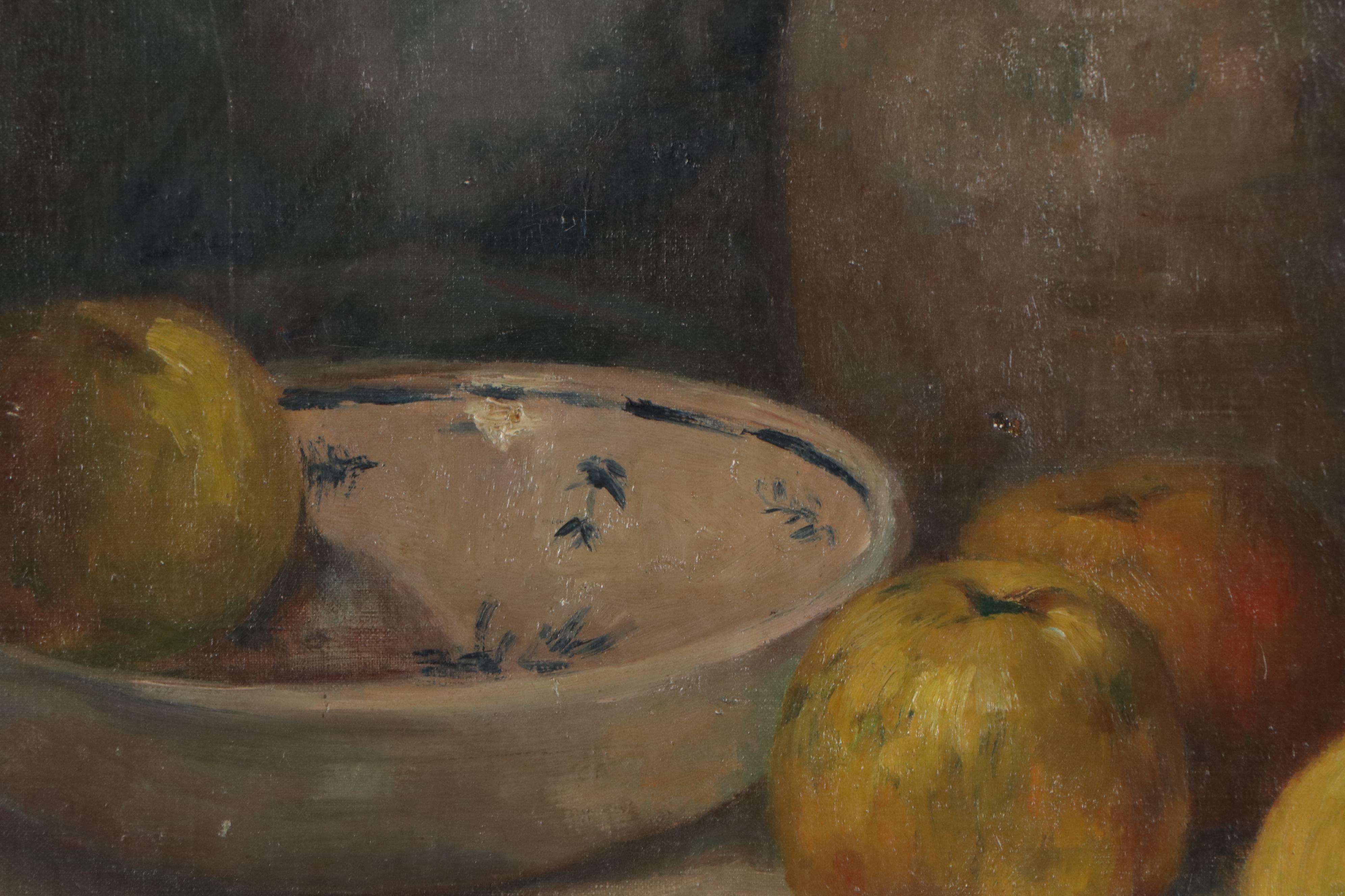 Henriëtte Johanna Reuchlin-Lucardie Still Life Oil Painting with Apples