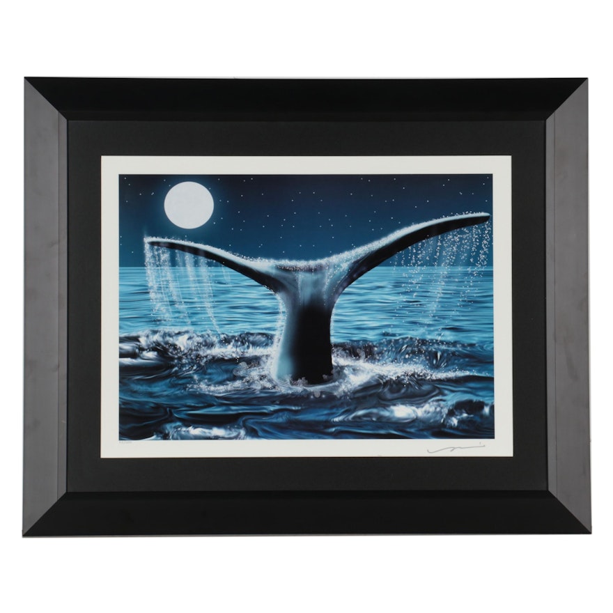 Giclée of Whale Tail, 21st Century