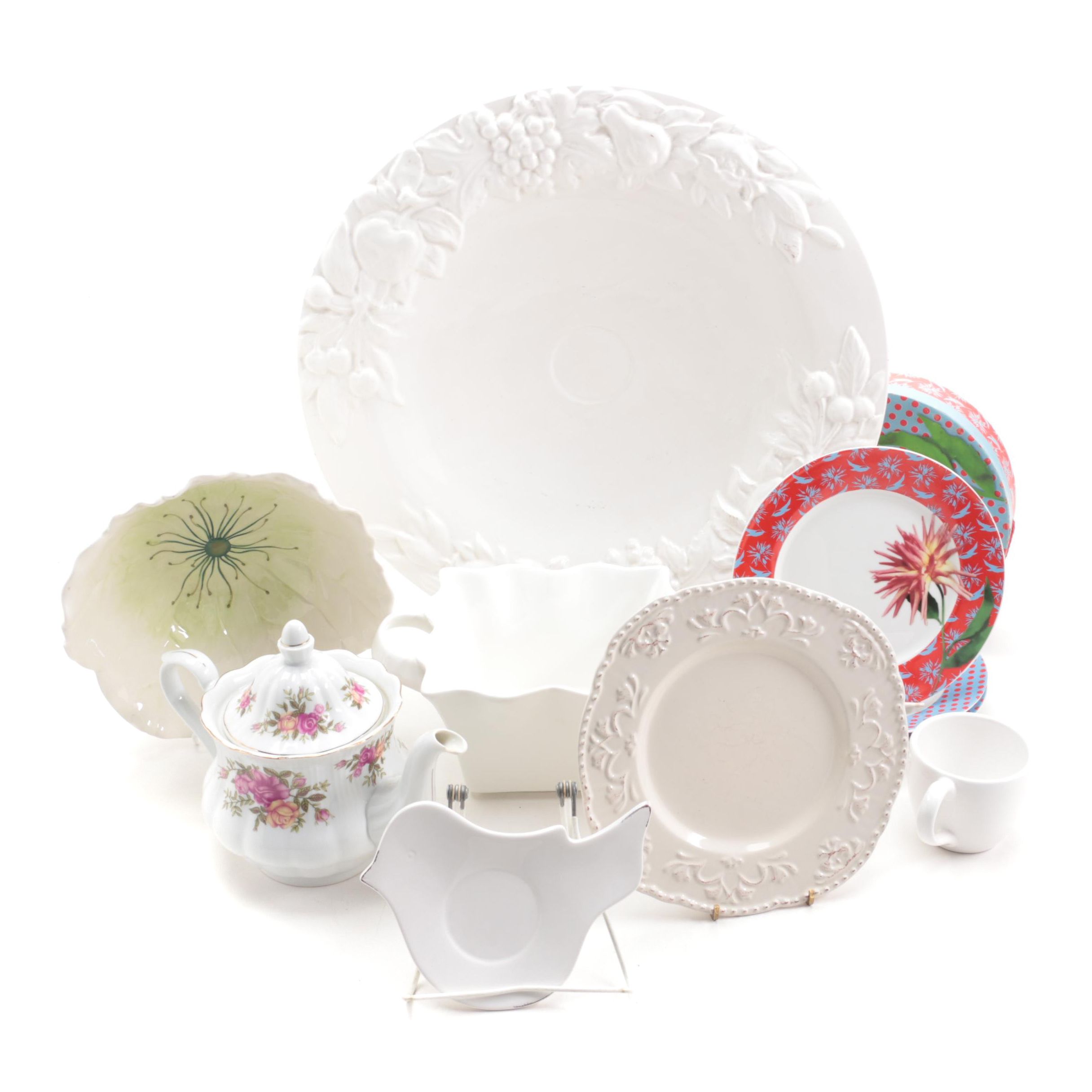 Morgan & Finch Dolomite Serving Bowl with Other Ceramic Tableware