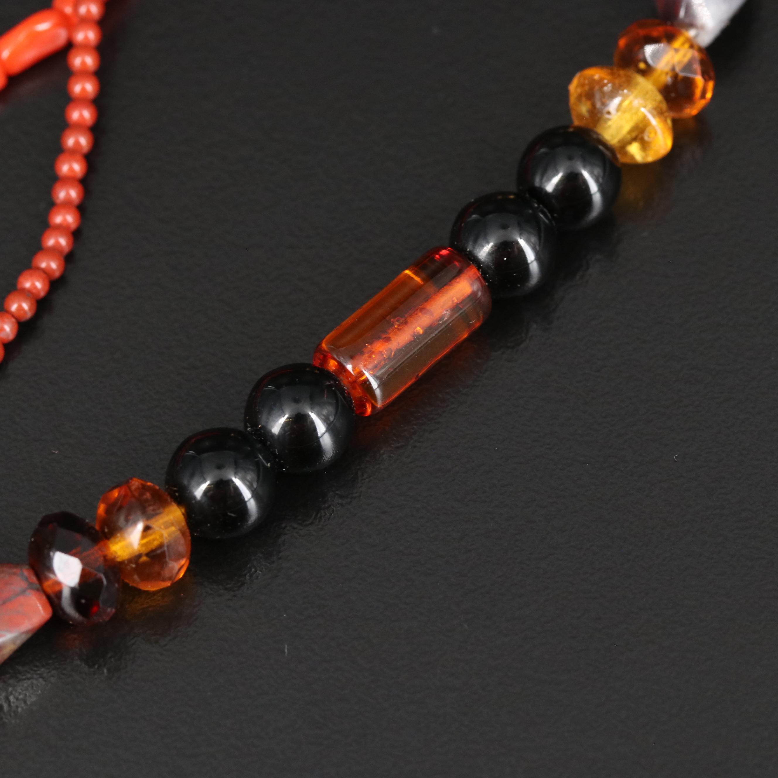 Necklaces Including Turquoise, Jasper and Coral with Sterling Findings