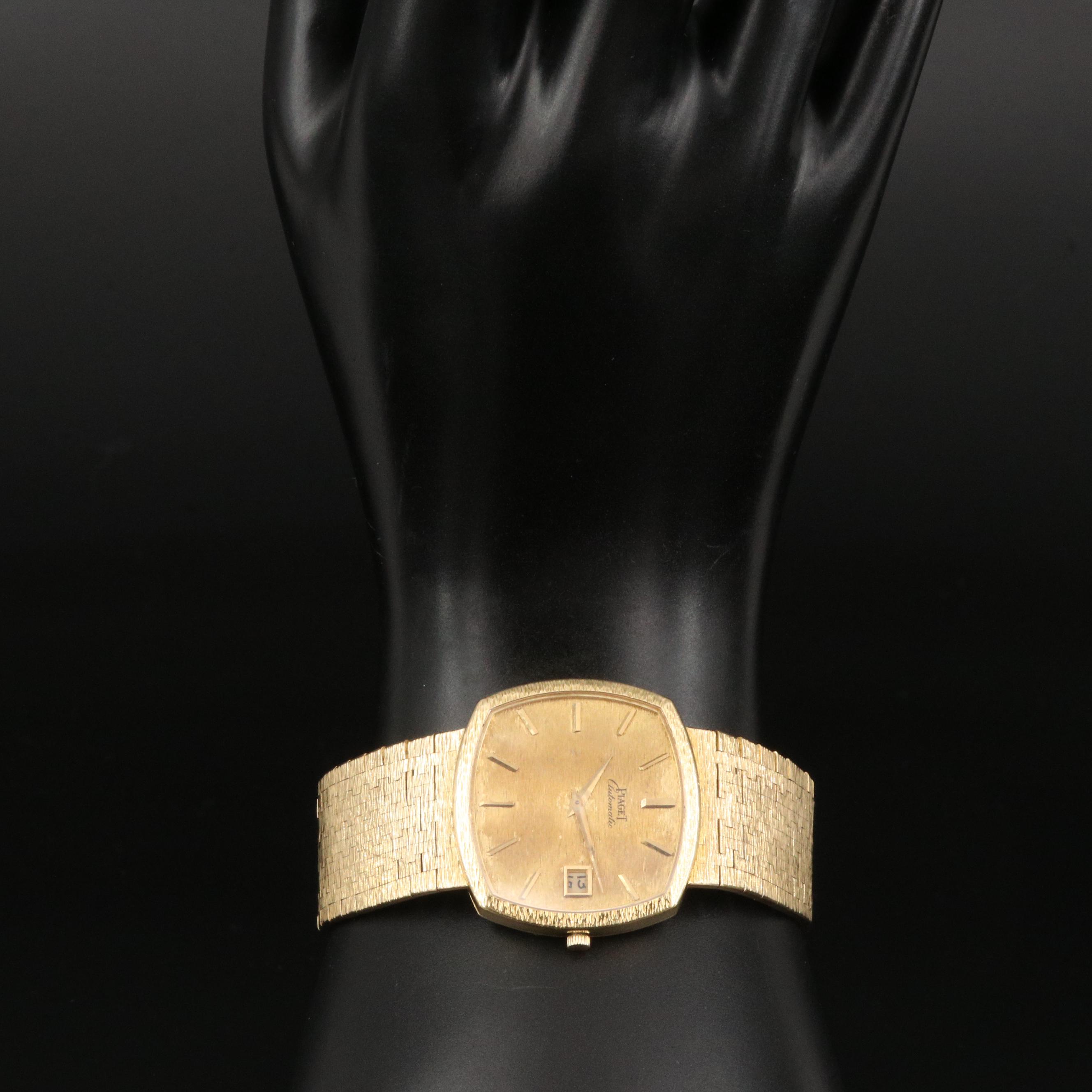Vintage Piaget 18K Yellow Gold Automatic Watch