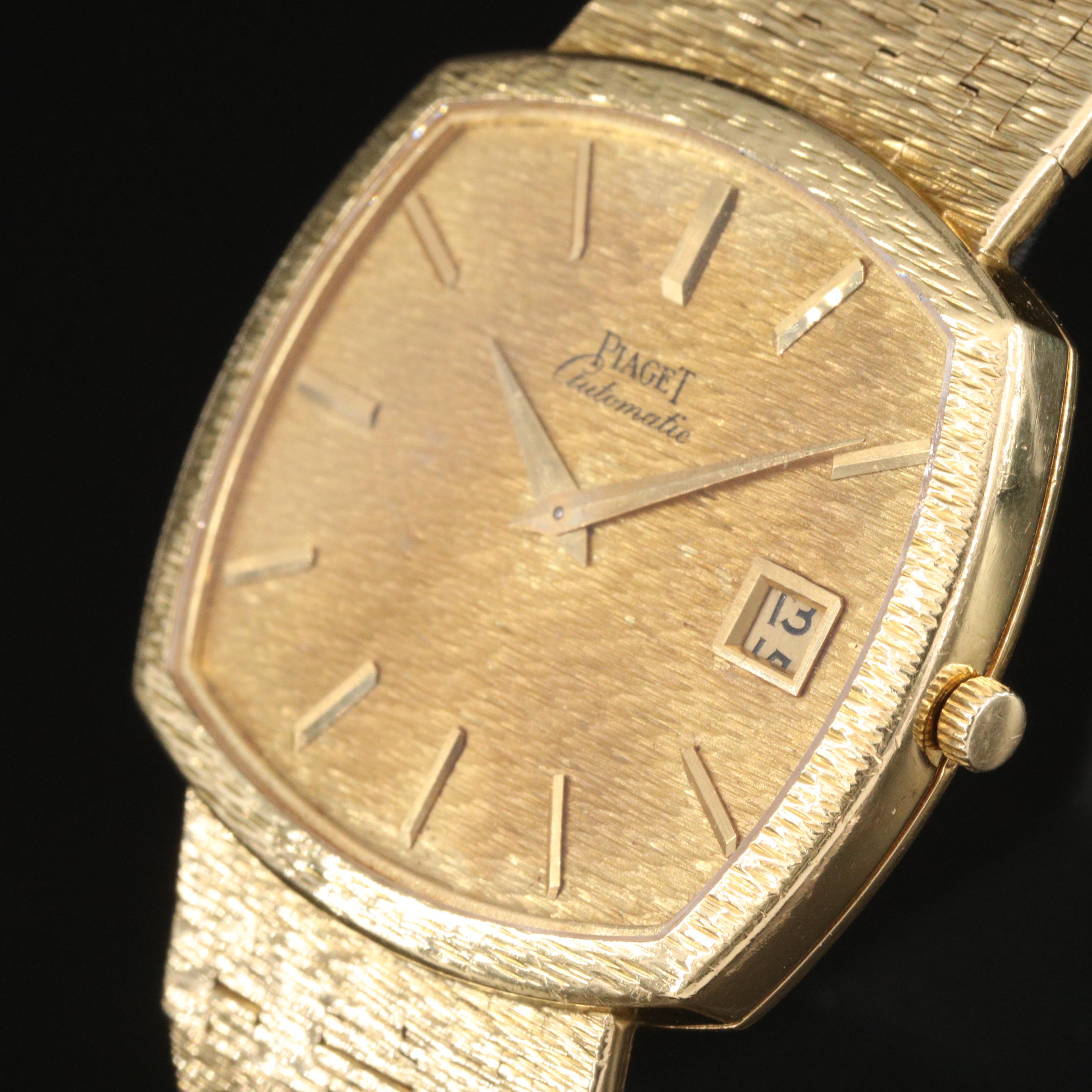 Vintage Piaget 18K Yellow Gold Automatic Watch