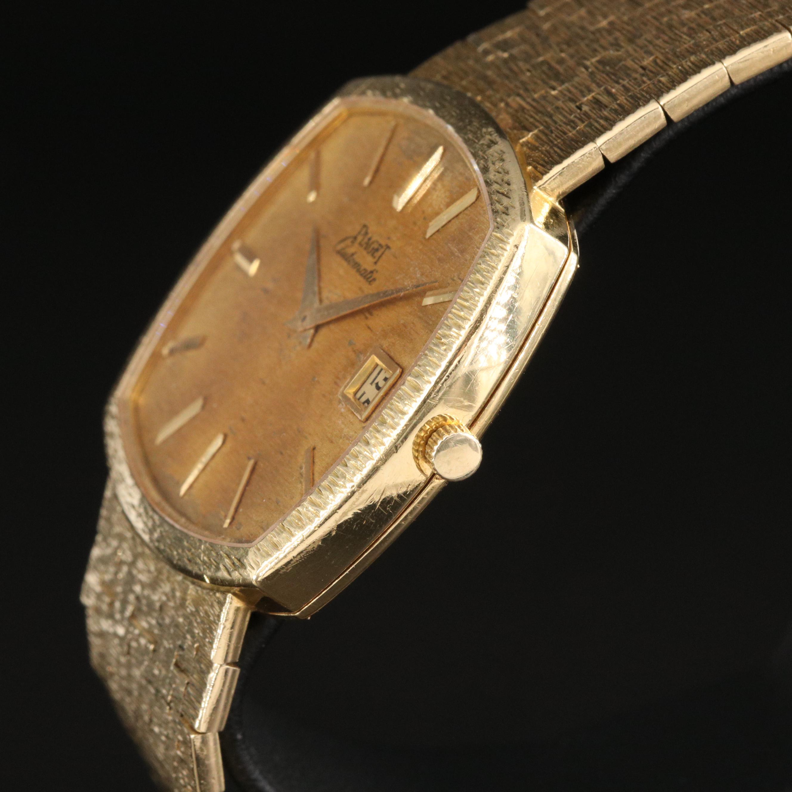 Vintage Piaget 18K Yellow Gold Automatic Watch