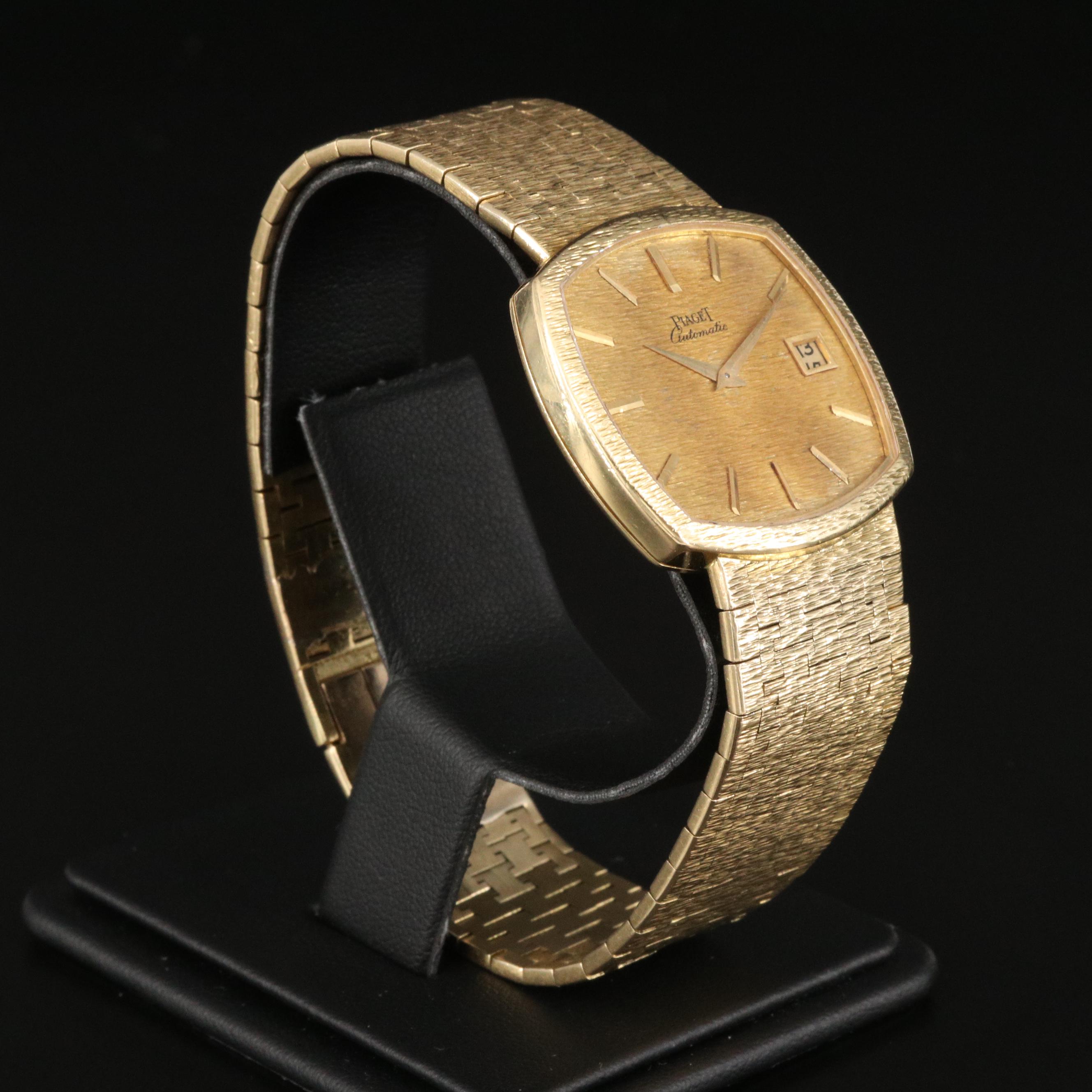 Vintage Piaget 18K Yellow Gold Automatic Watch