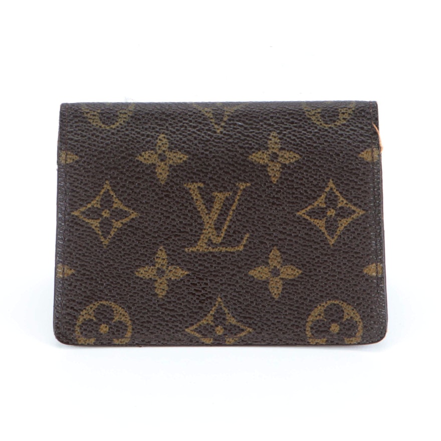 Louis Vuitton Two Card Holder Vertical in Monogram Canvas