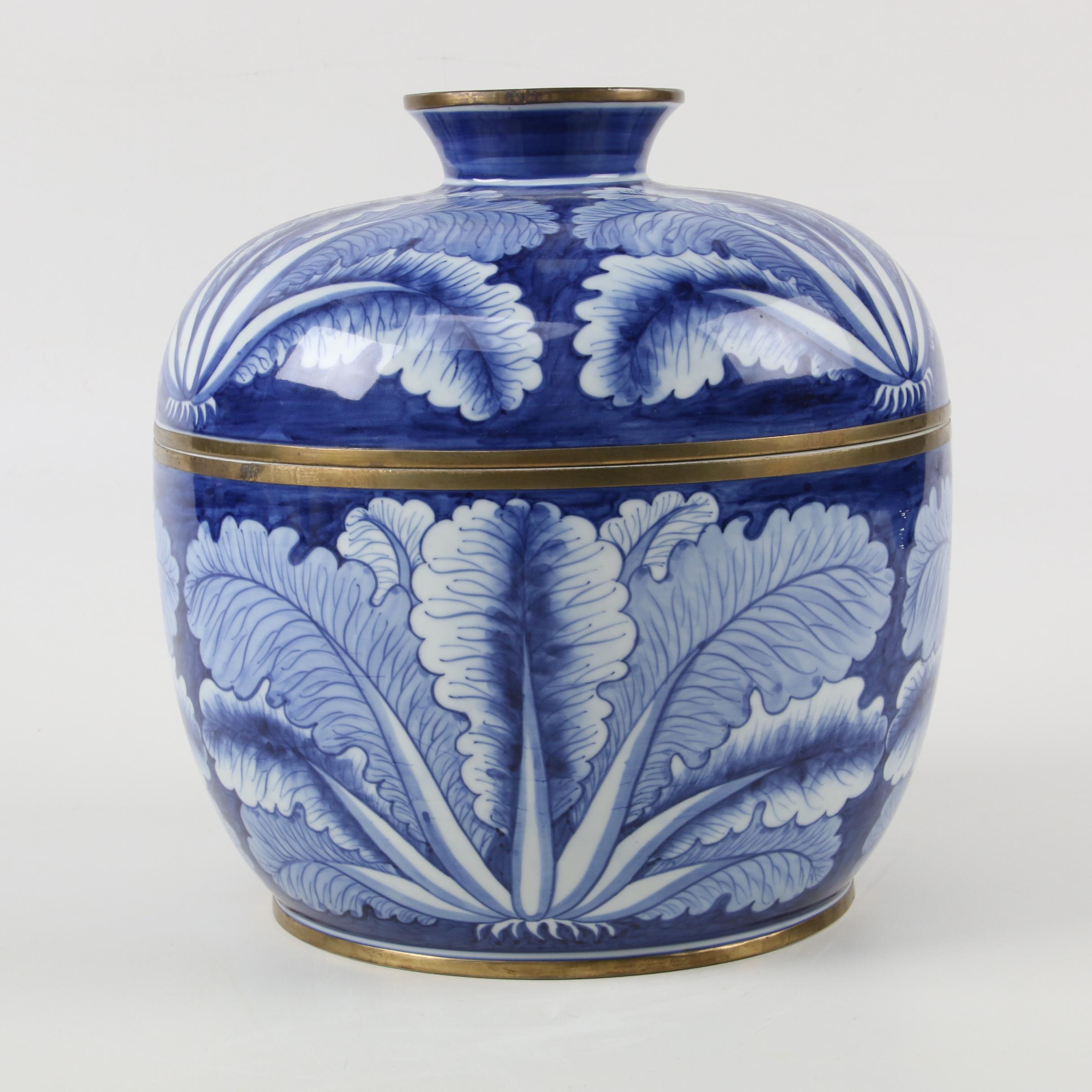 Roushdy Iskander Garas "The Golden Vase of Bast" Porcelain Vase and Other Décor