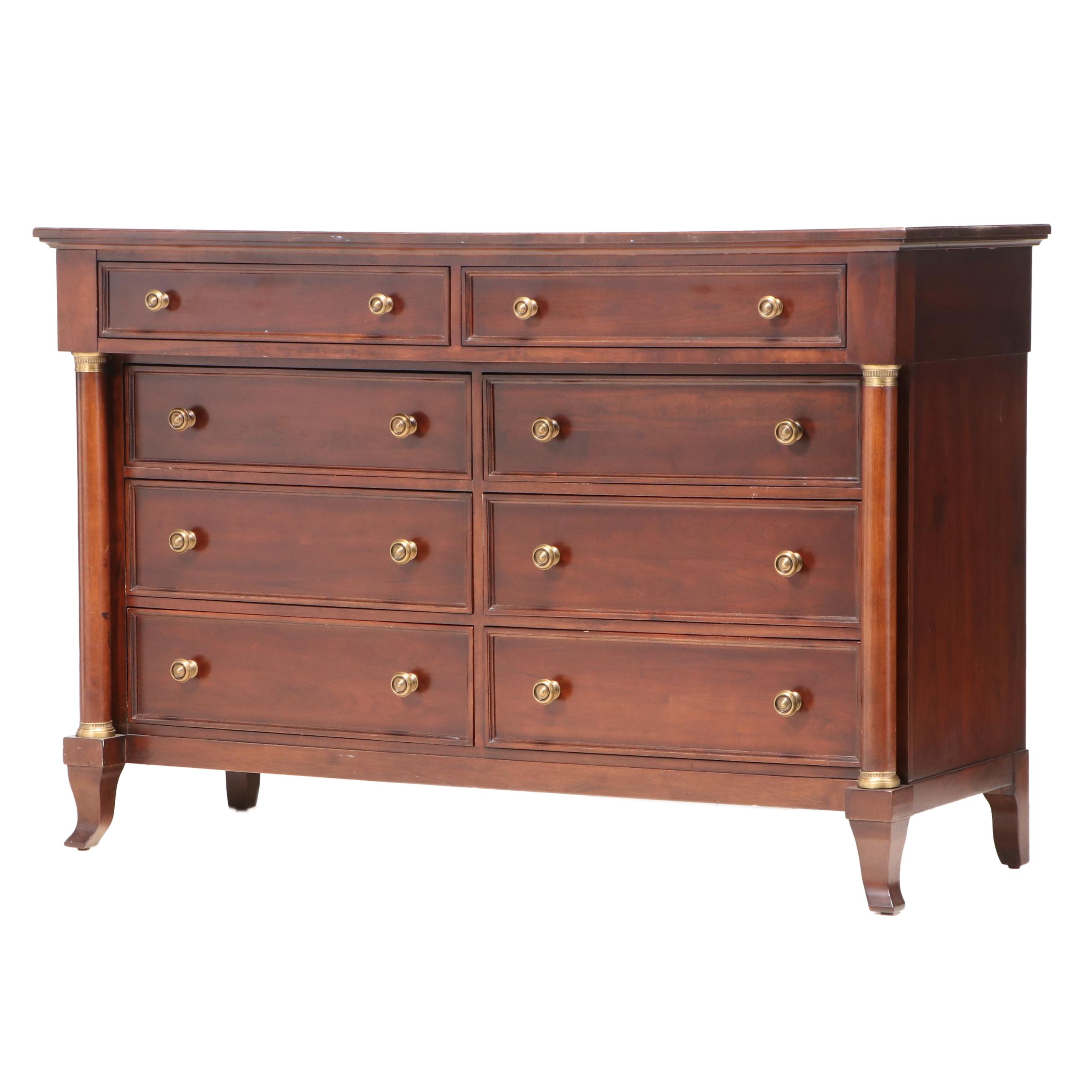 Martha Stewart by Bernhardt Empire Style Cherry Chest of Drawers