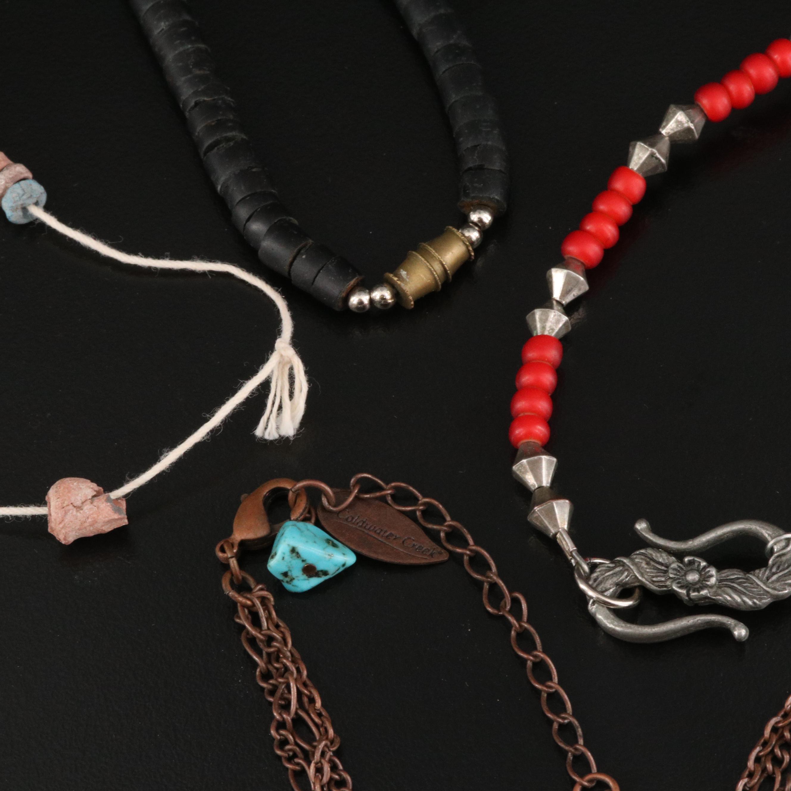 Beaded Necklaces Including Faience and Coral
