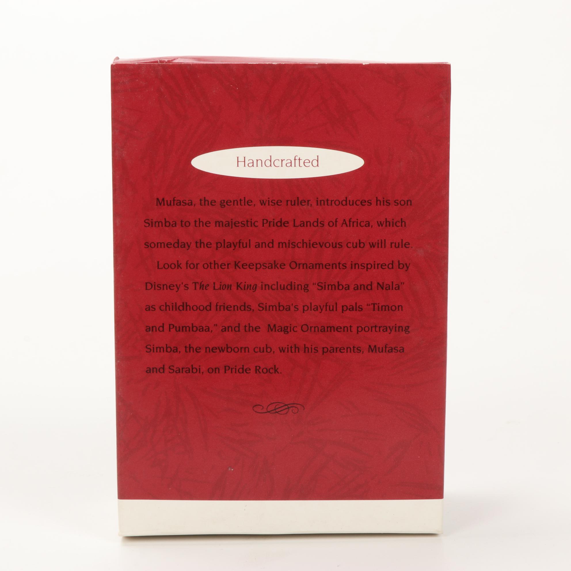 Hallmark Keepsake Disney's Movie "The Lion King" Holiday Ornaments