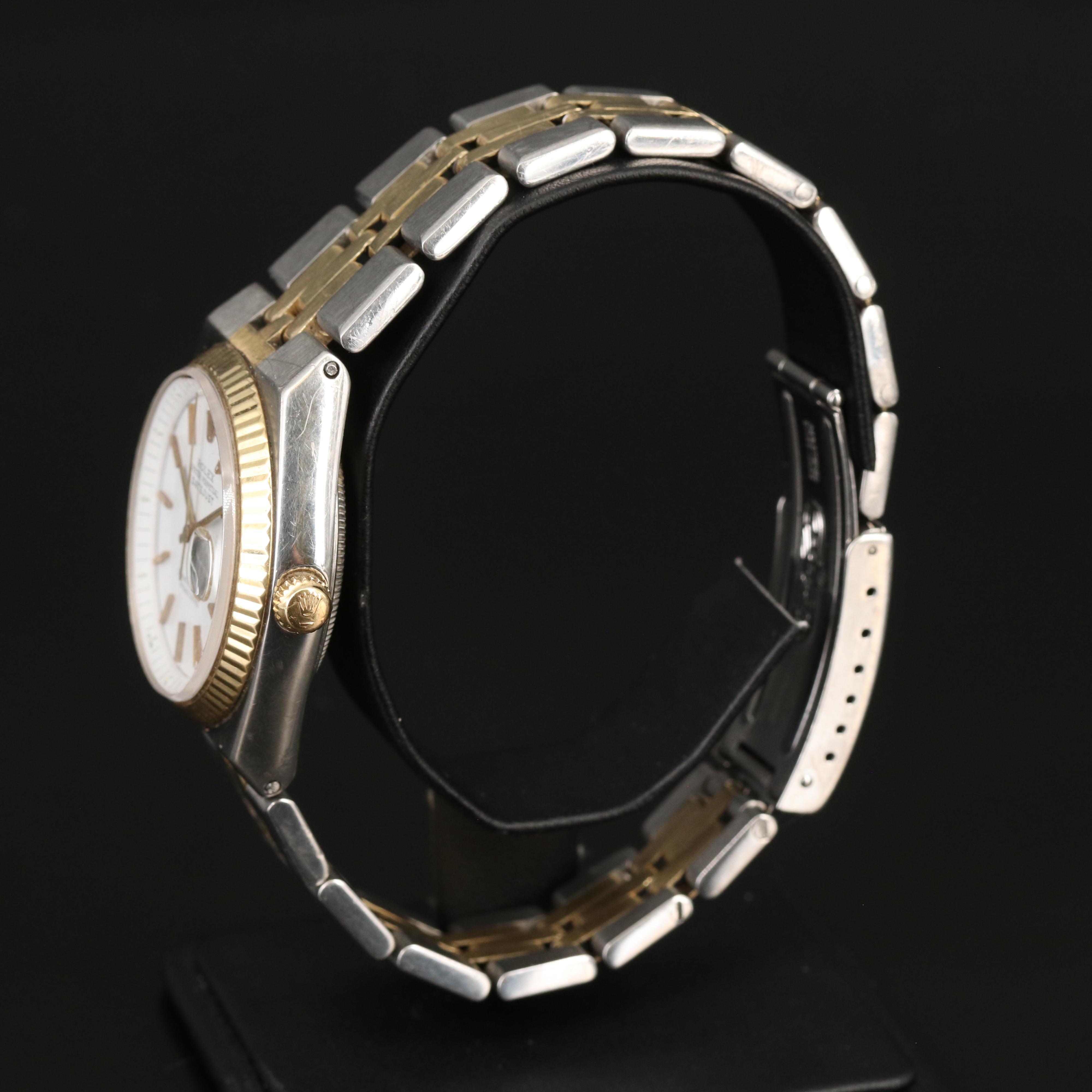 1974 Rolex Oyster Perpetual Datejust 14K and Stainless Steel Watch