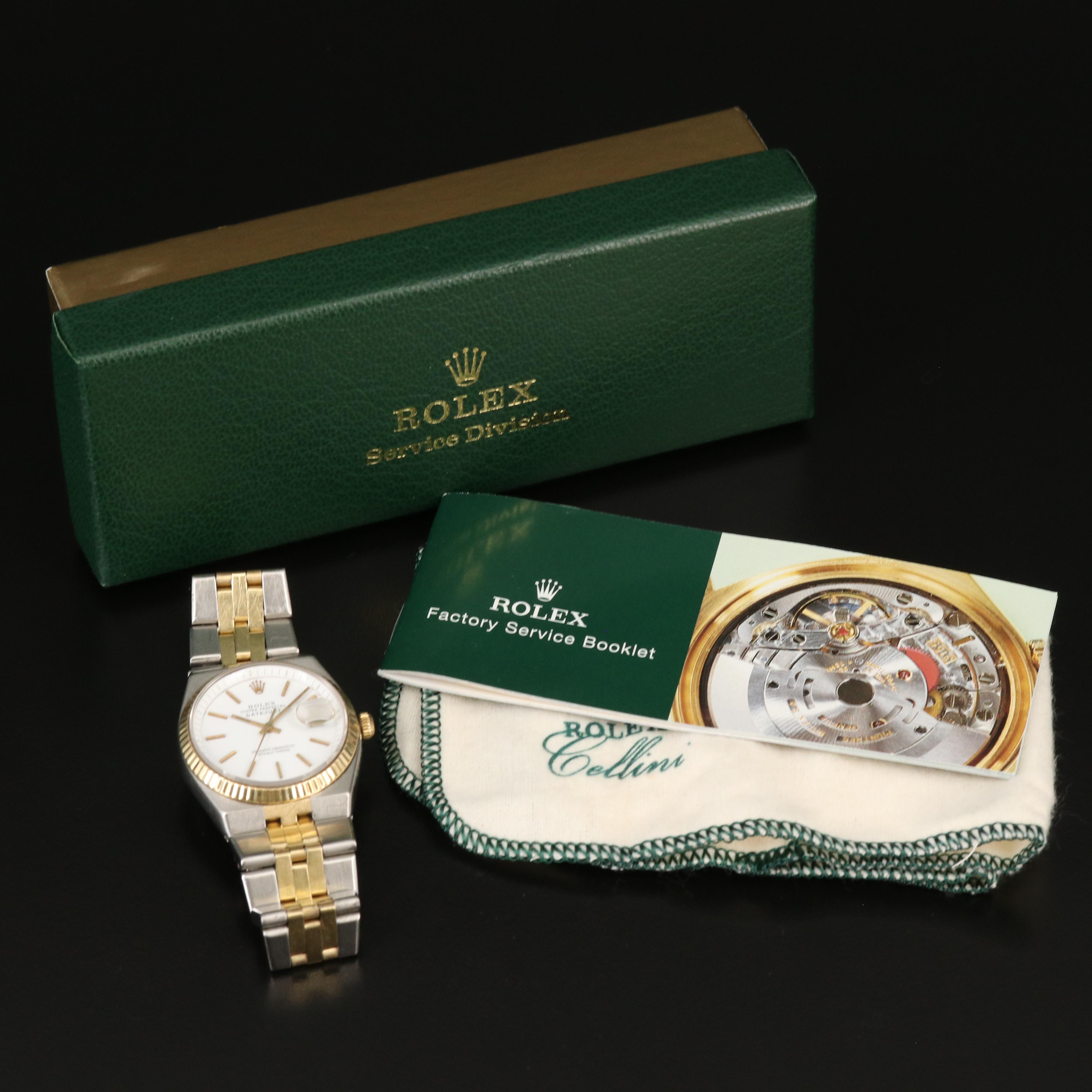 1974 Rolex Oyster Perpetual Datejust 14K and Stainless Steel Watch