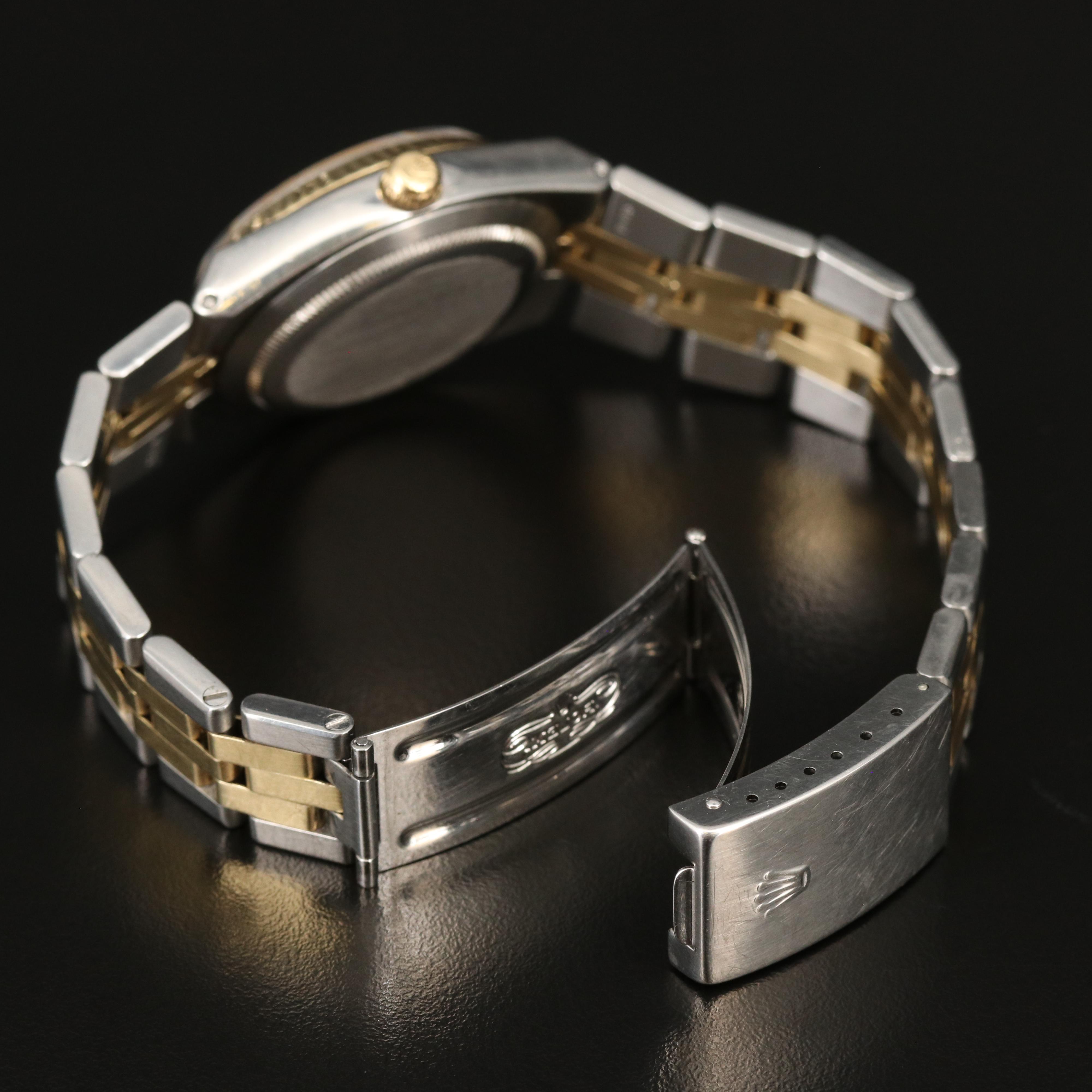 1974 Rolex Oyster Perpetual Datejust 14K and Stainless Steel Watch