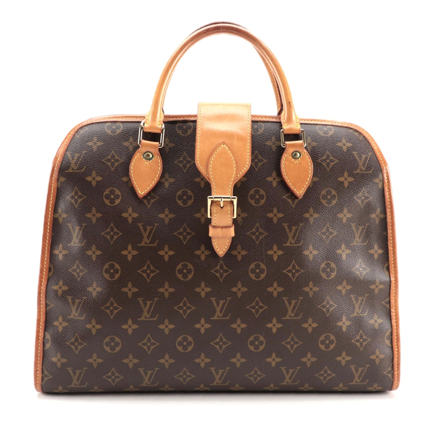 Louis Vuitton Rivoli Briefcase in Monogram Canvas and Vachetta Leather