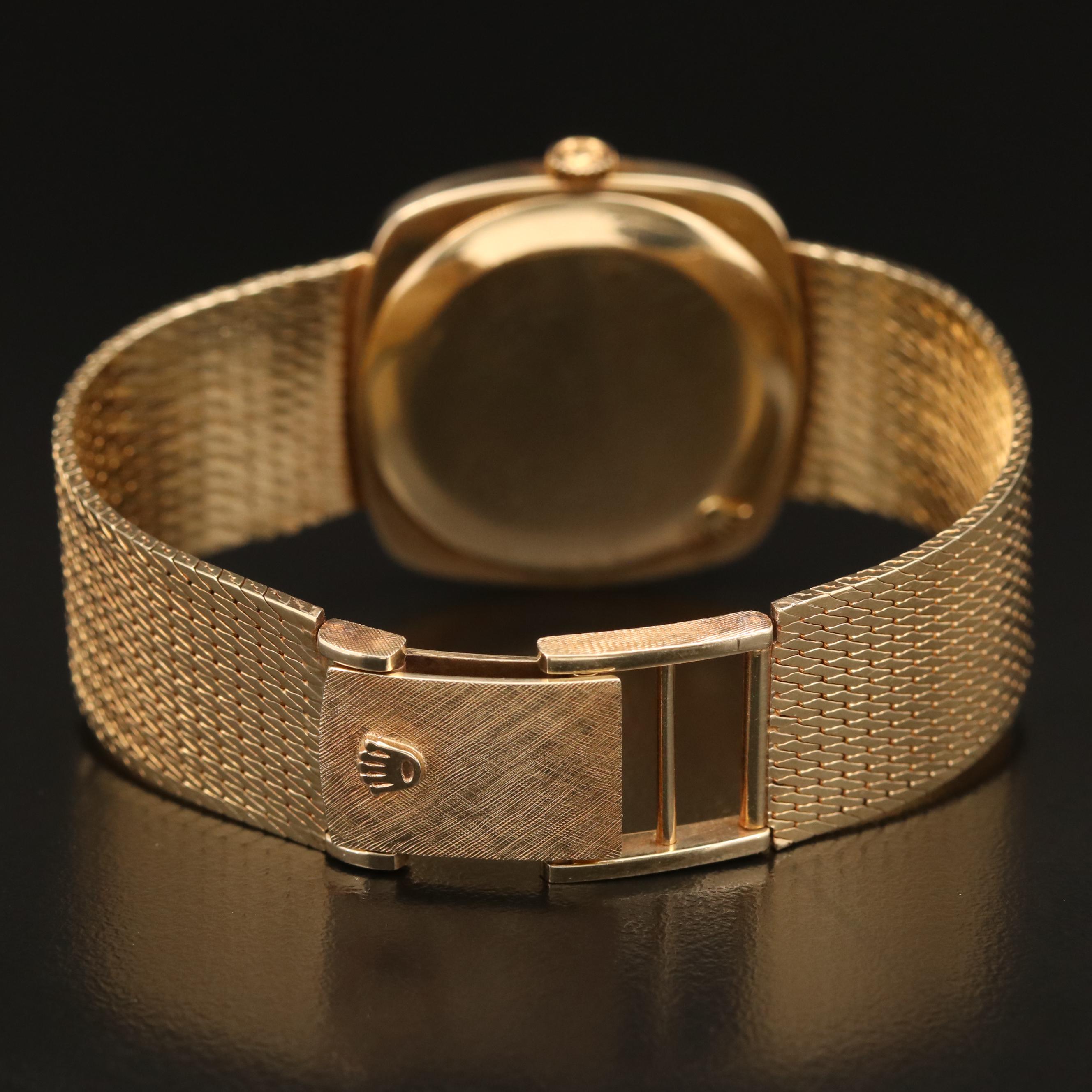 Vintage Rolex Cellini 14K Yellow Gold Stem Wind Watch