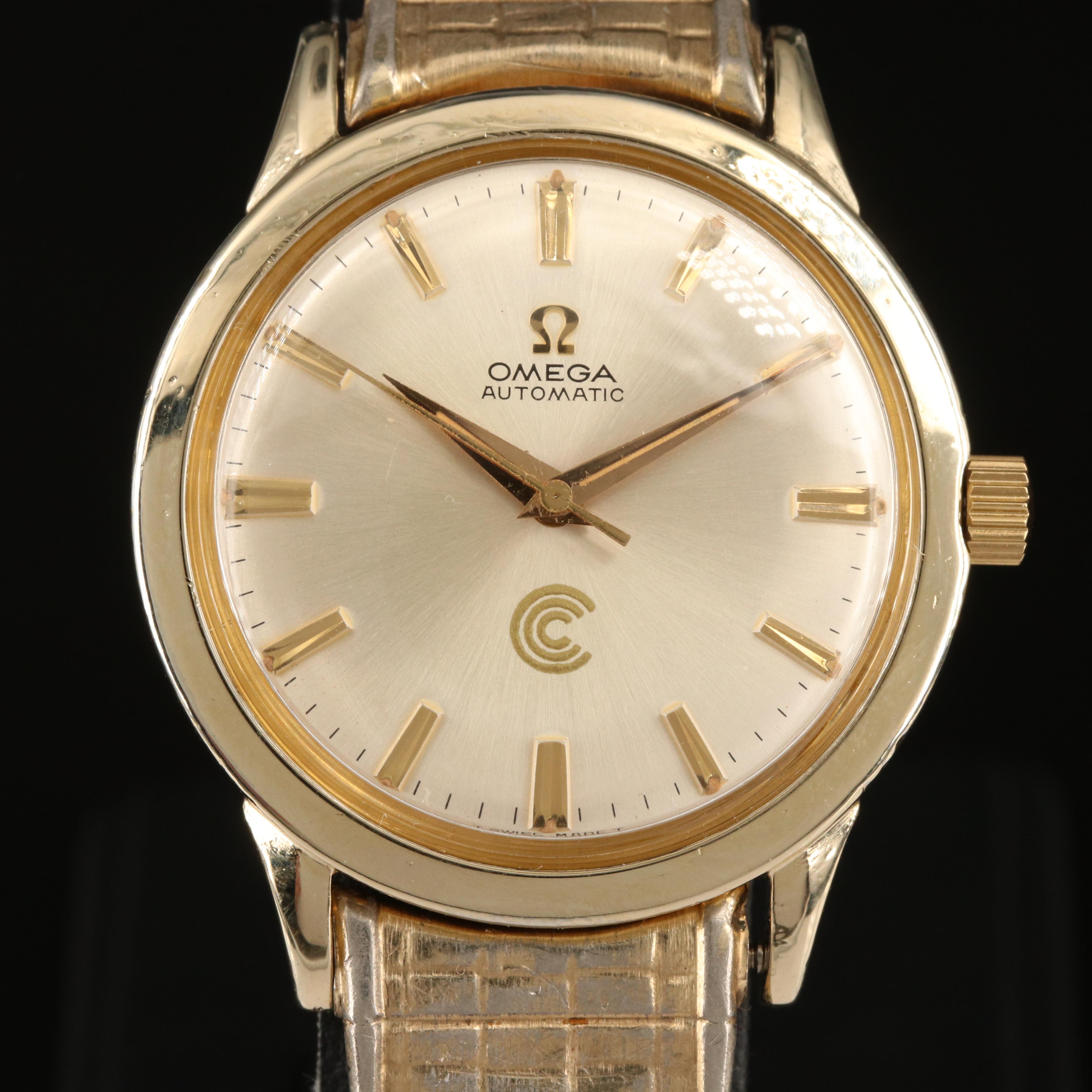 1966 Omega Seamaster Continental Can Co. Dial 14K Gold Filled Watch