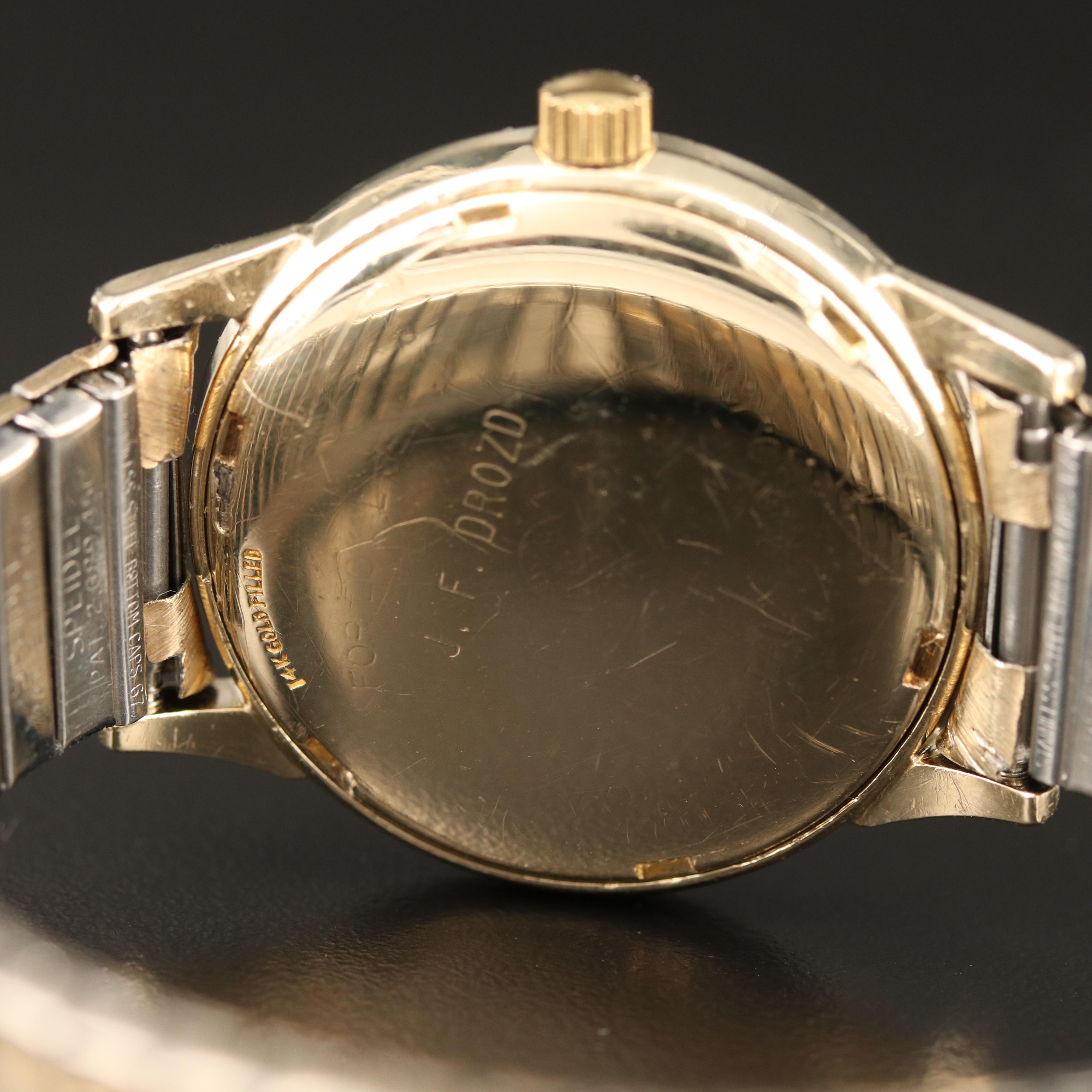 1966 Omega Seamaster Continental Can Co. Dial 14K Gold Filled Watch