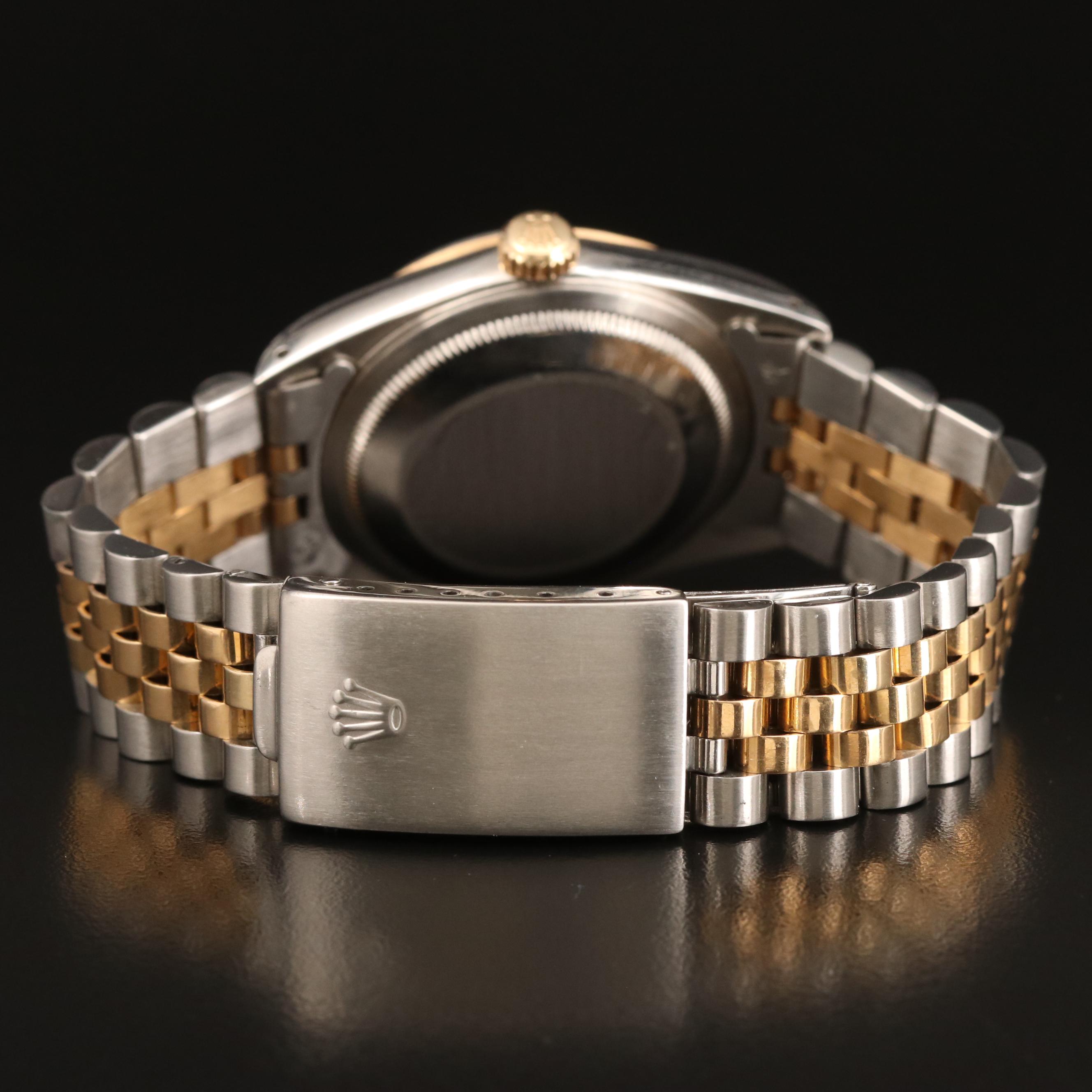 1990 - 1991 Rolex Datejust 18K and Stainless Steel Watch