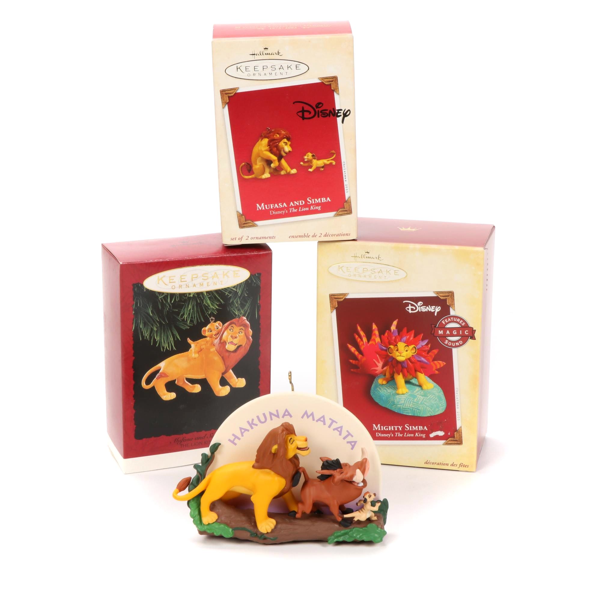 Hallmark Keepsake Disney's Movie "The Lion King" Holiday Ornaments
