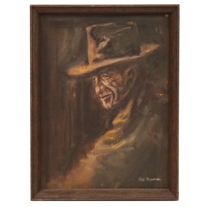 Gus Bowman Portrait Oil Painting