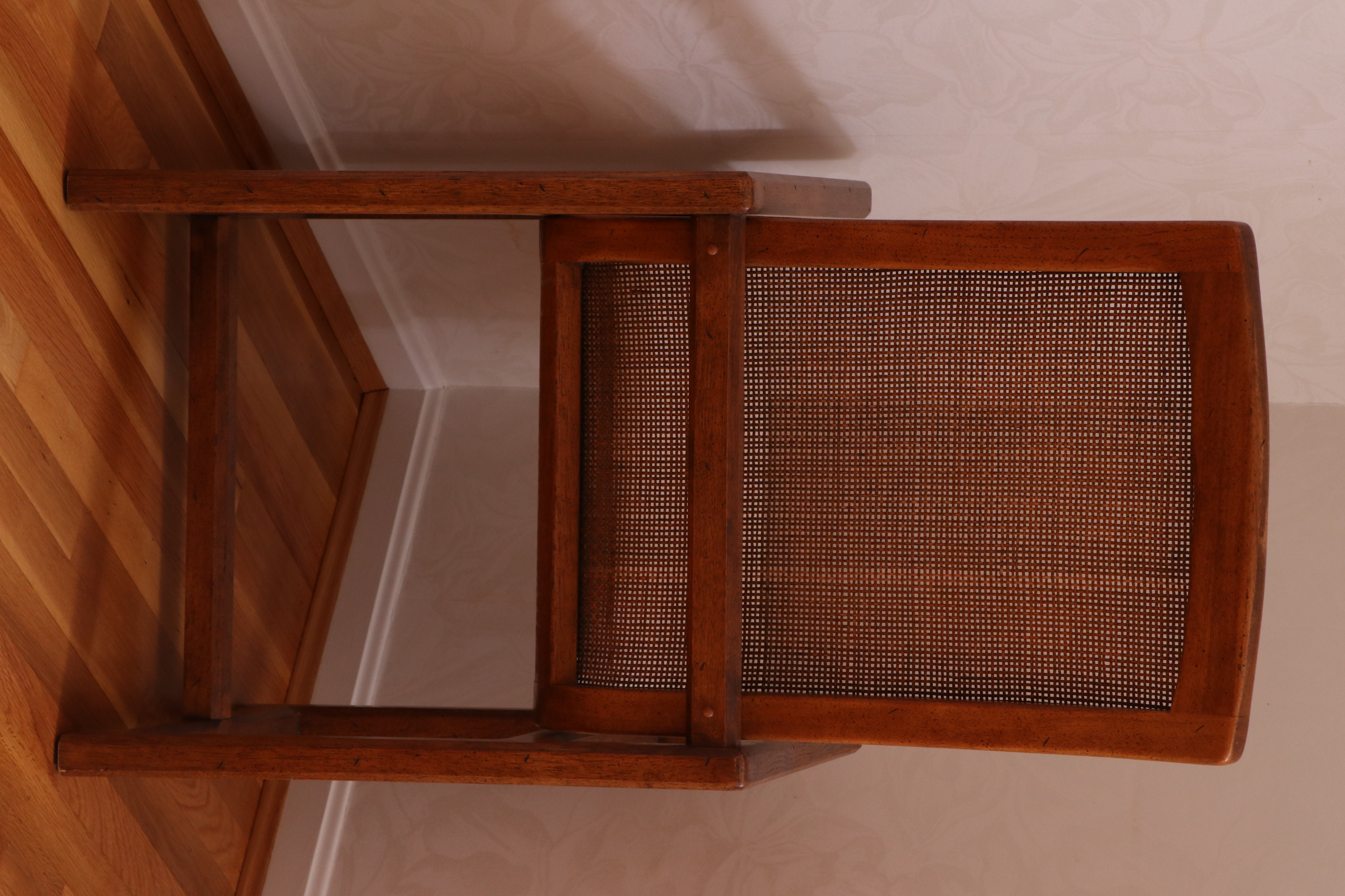 Drexel-Heritage "Woodbriar II" Pecan Five-Piece Dining Set, 1980s