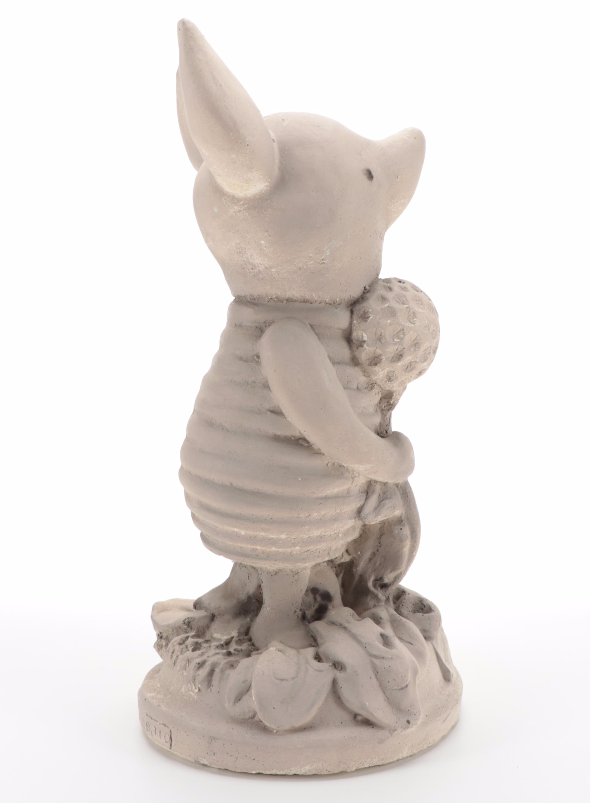 White Swan and Disney's "Piglet" Holding Flower Outdoor Decoration