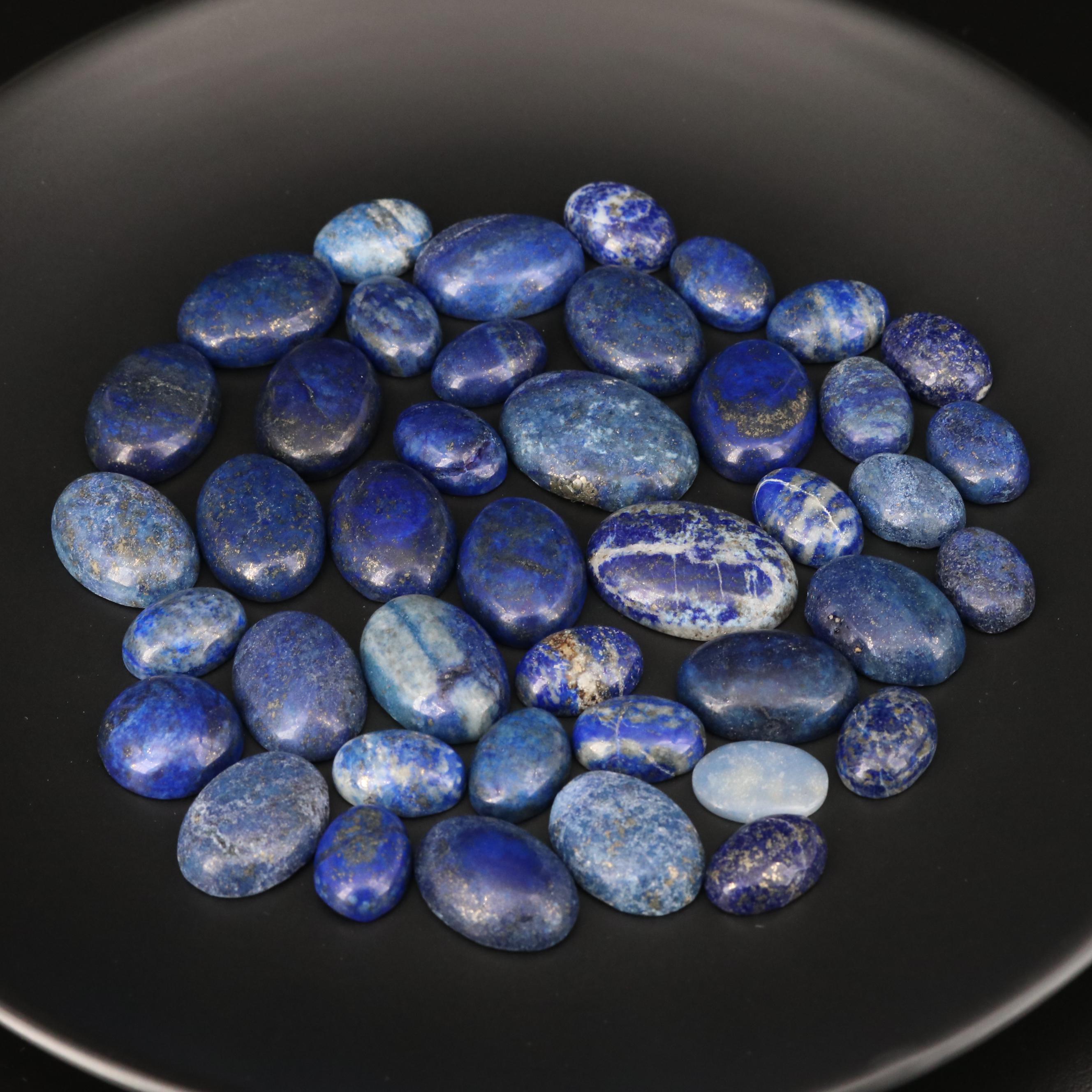 Loose Oval Lapis Lazuli Cabochons