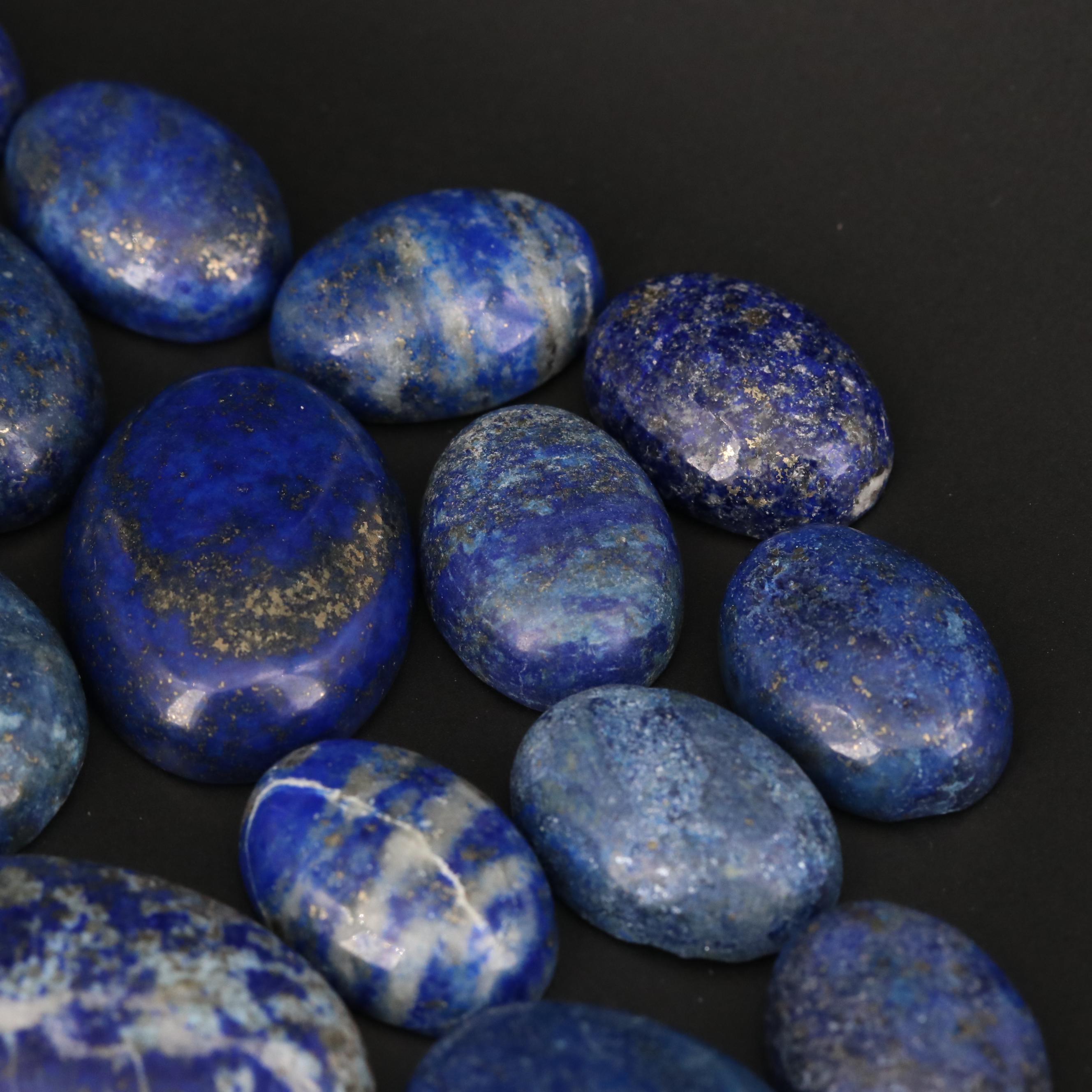 Loose Oval Lapis Lazuli Cabochons