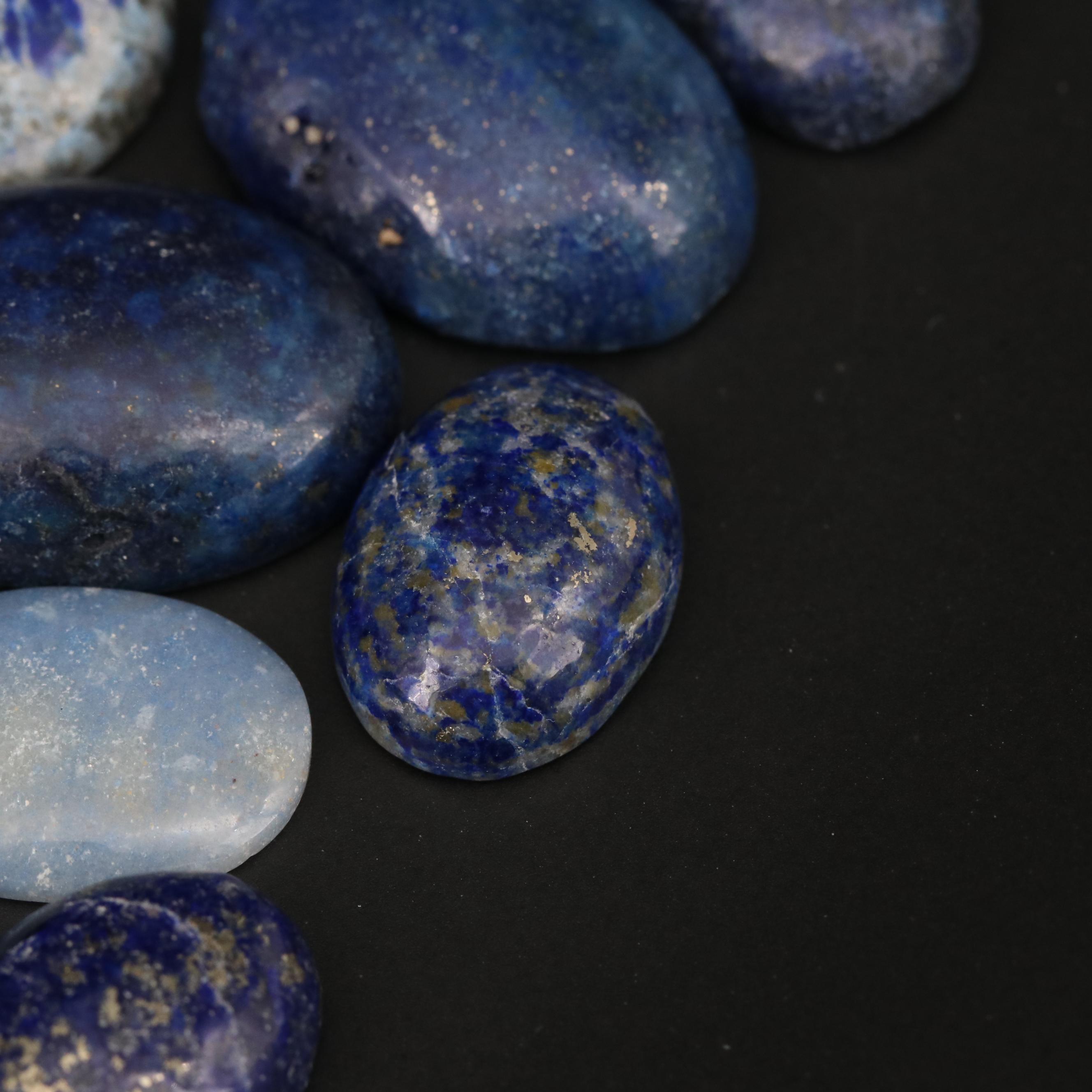 Loose Oval Lapis Lazuli Cabochons
