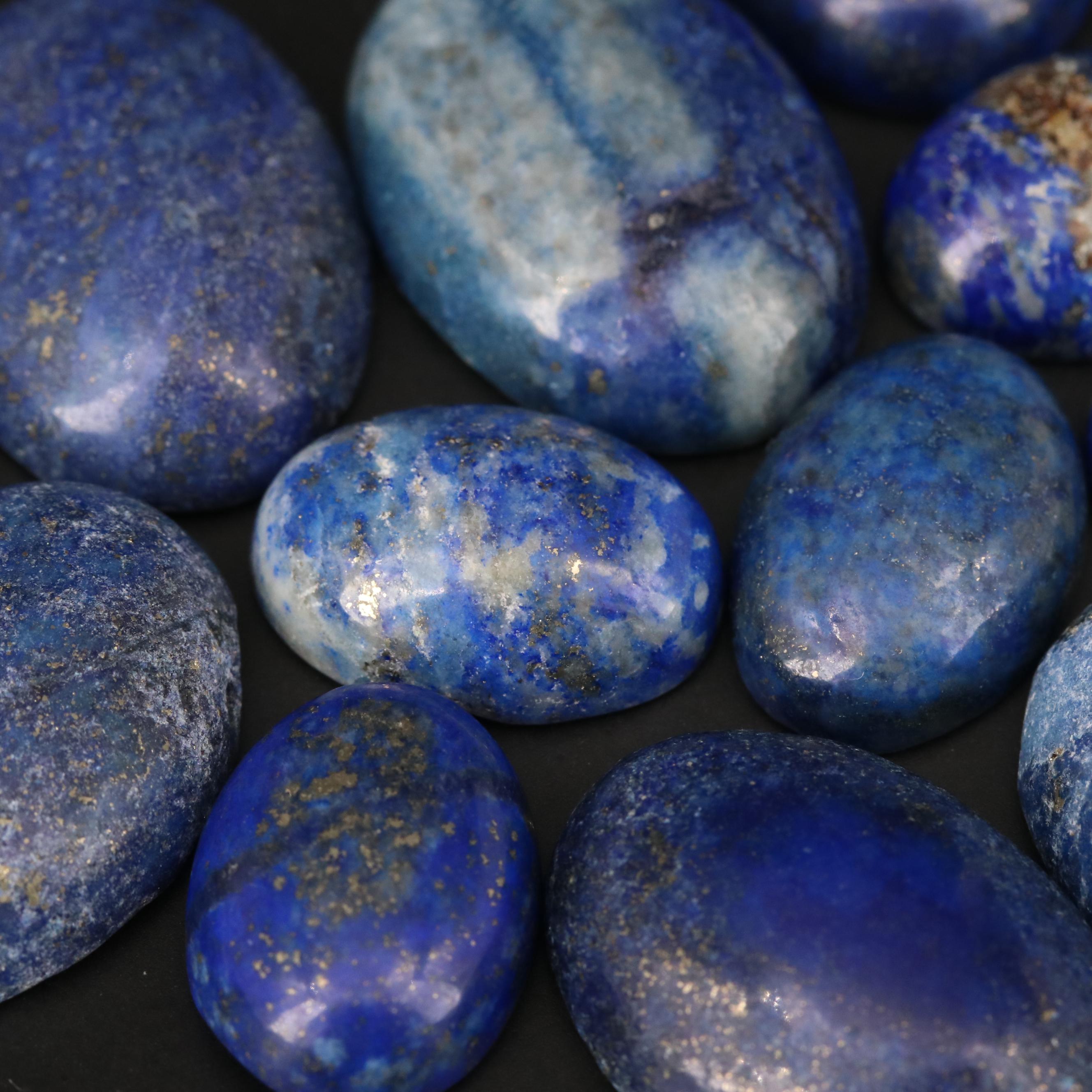 Loose Oval Lapis Lazuli Cabochons