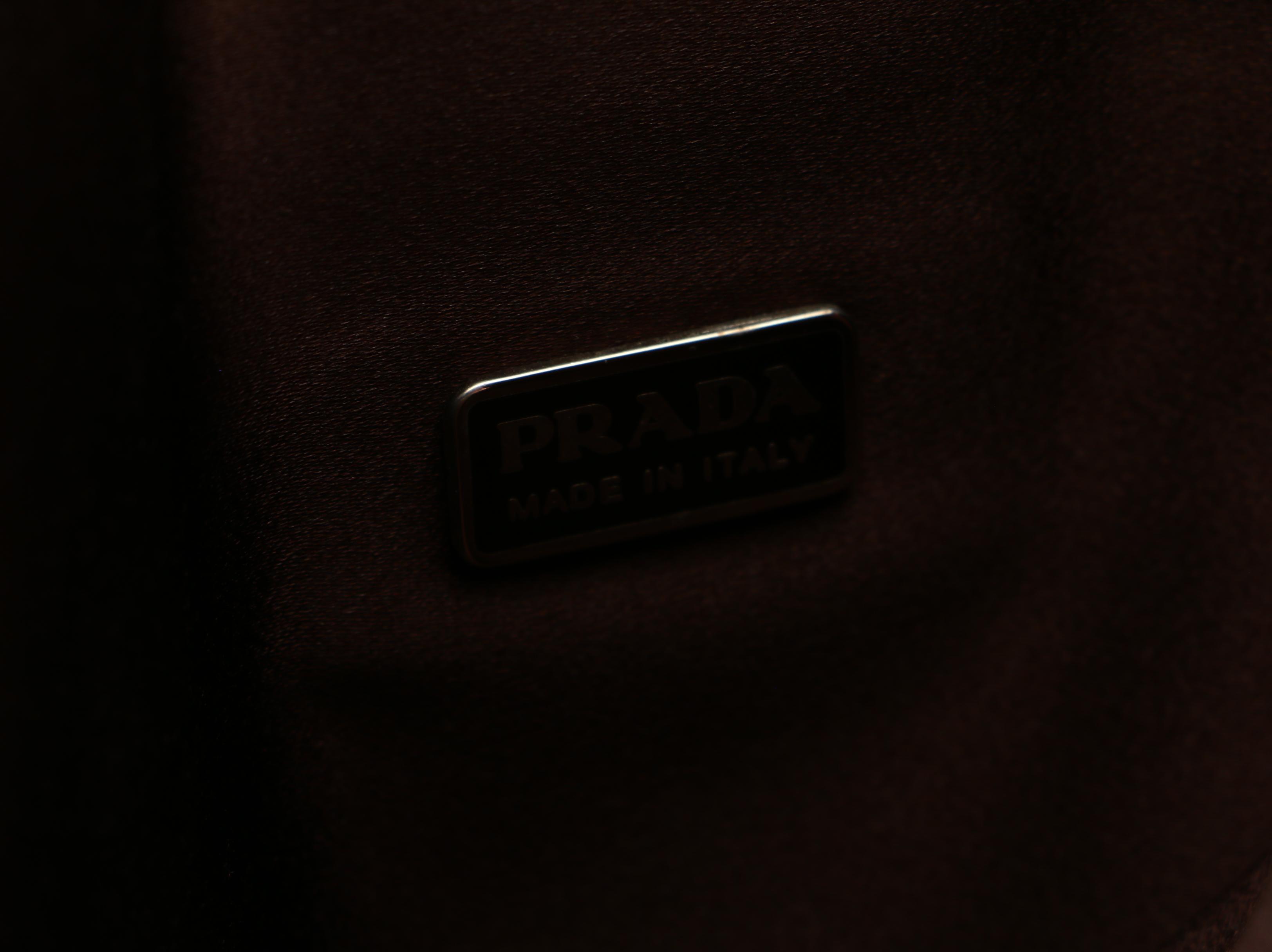 Prada Bicolor Leather Tote Bag