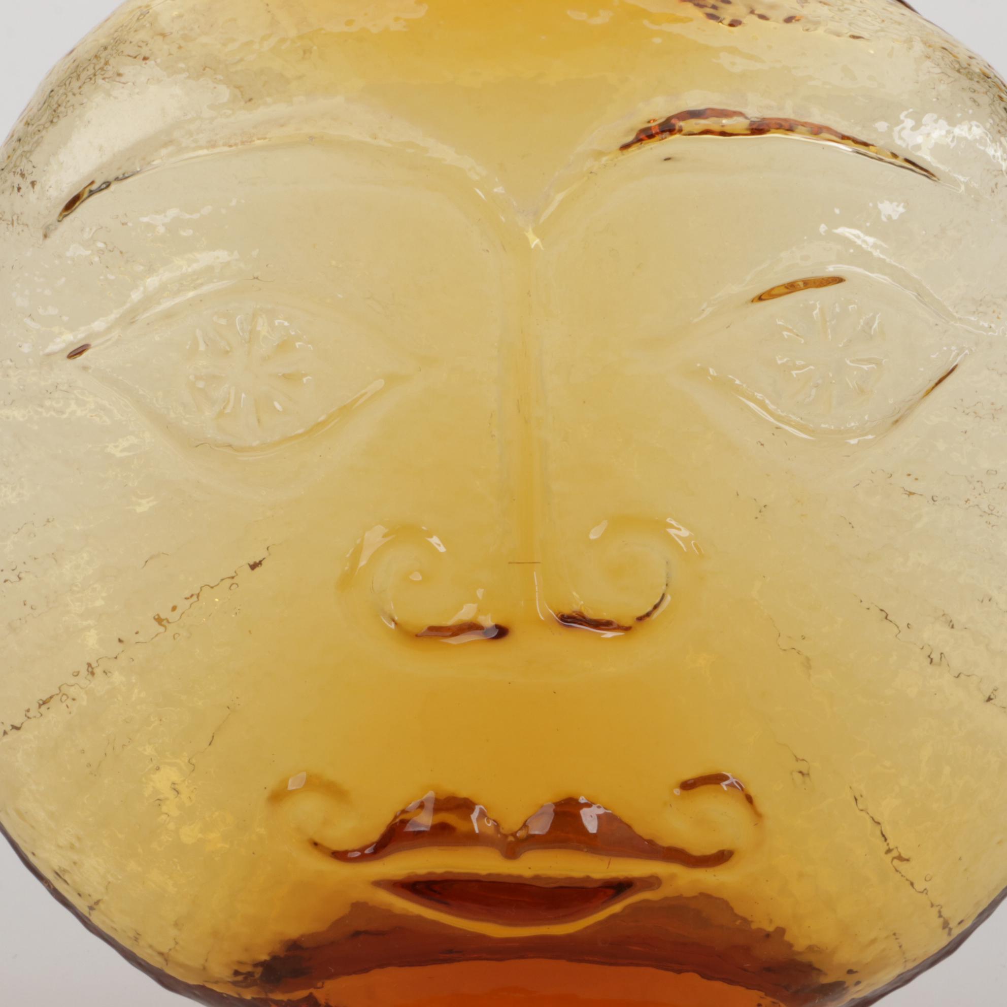 Wayne Husted for Blenko Sun Face Decanter