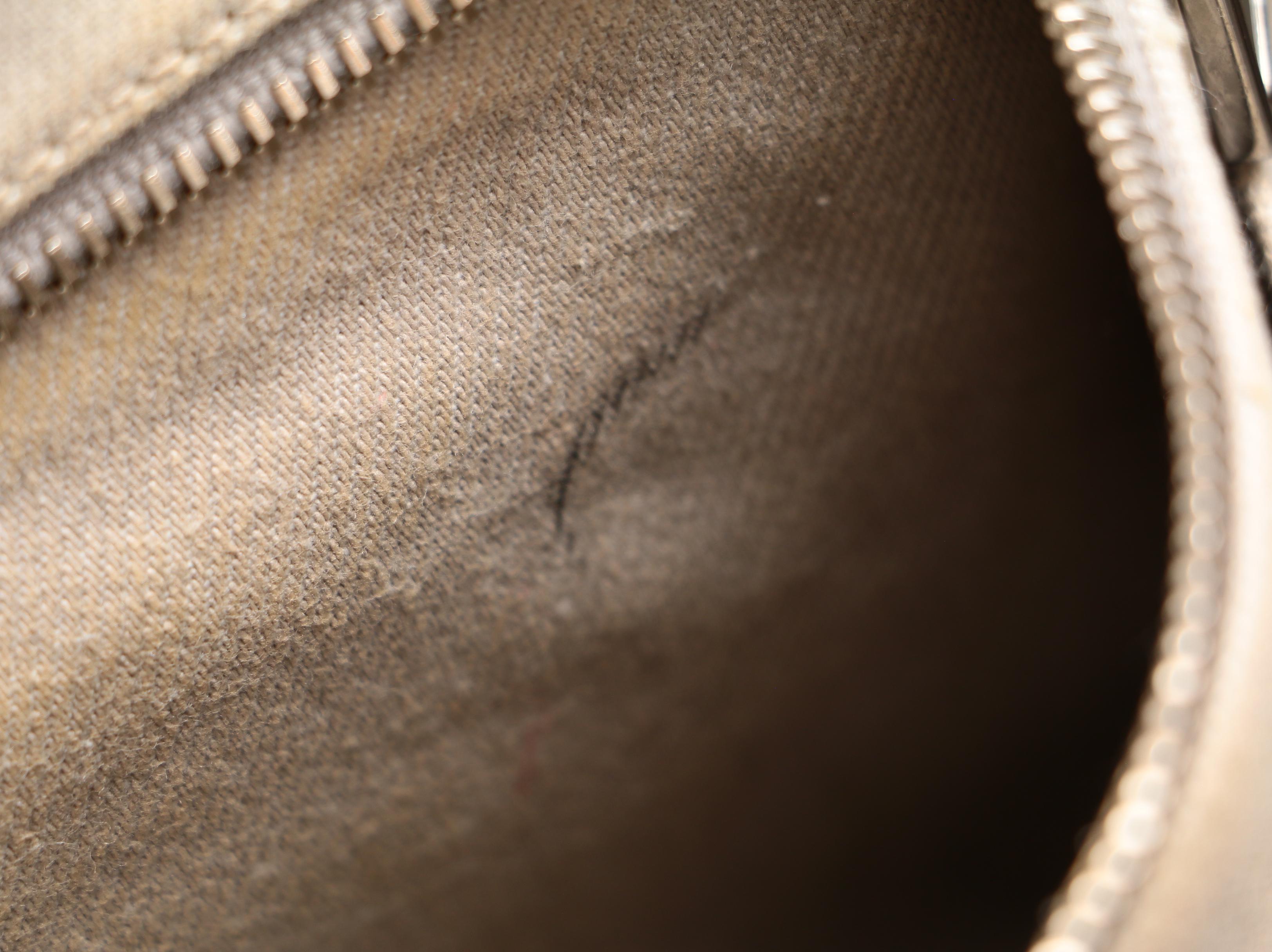 Prada Embellished Beige Denim Tote Bag