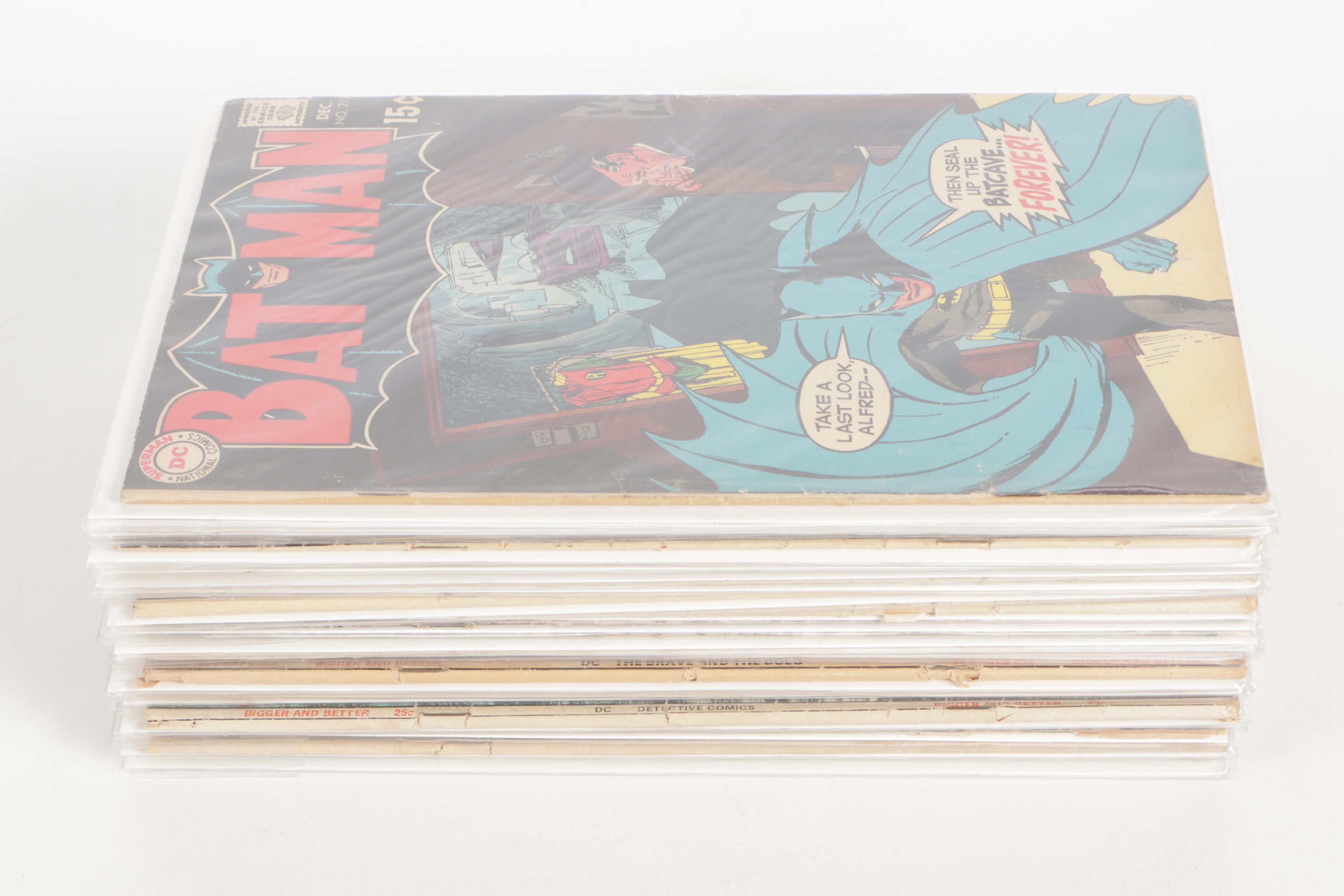 Silver and Bronze Age "Batman and Robin," "Batman and Batgirl" Comics, More