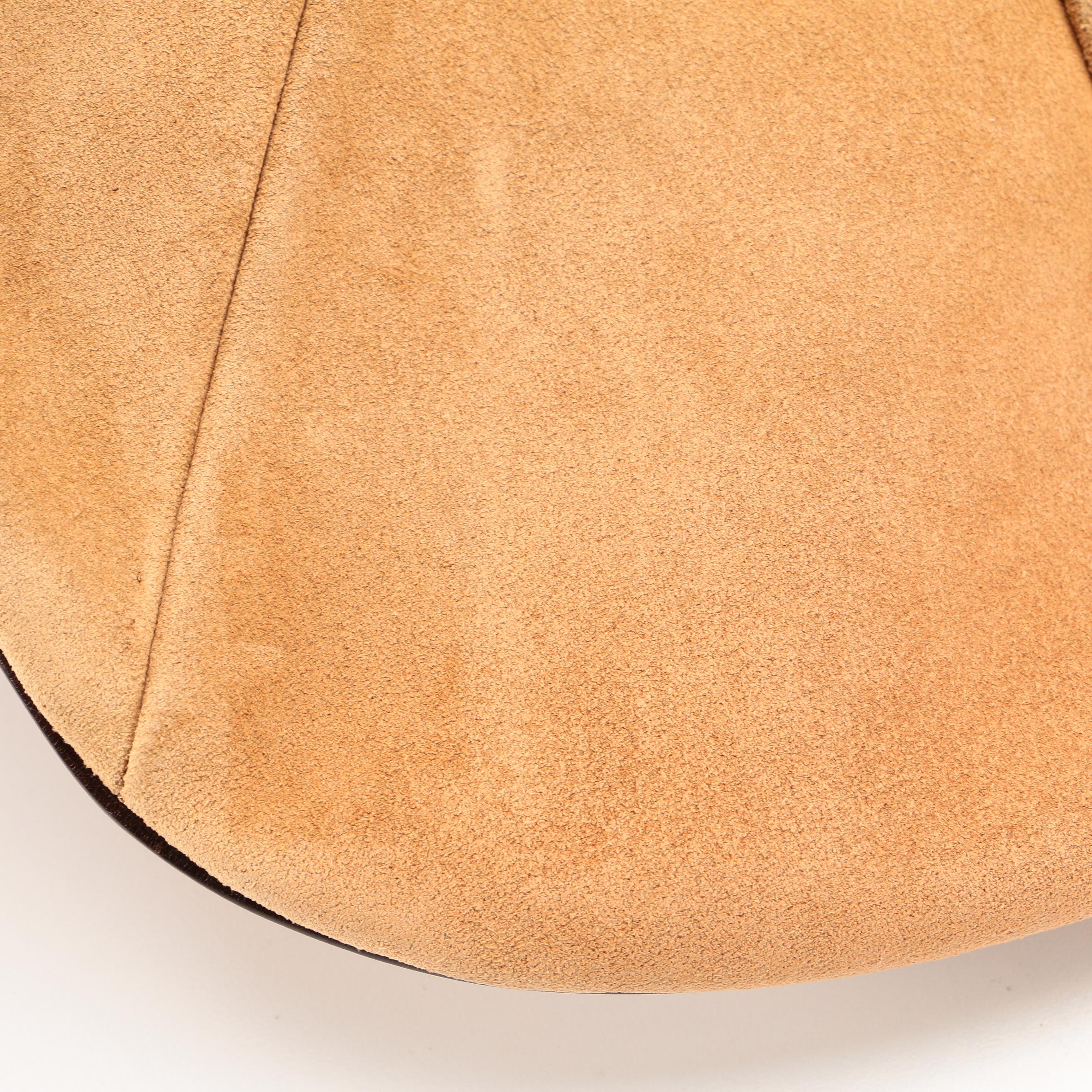 Yves Saint Laurent Rive Gauche Mombasa Handbag in Split Leather with Deer Horn