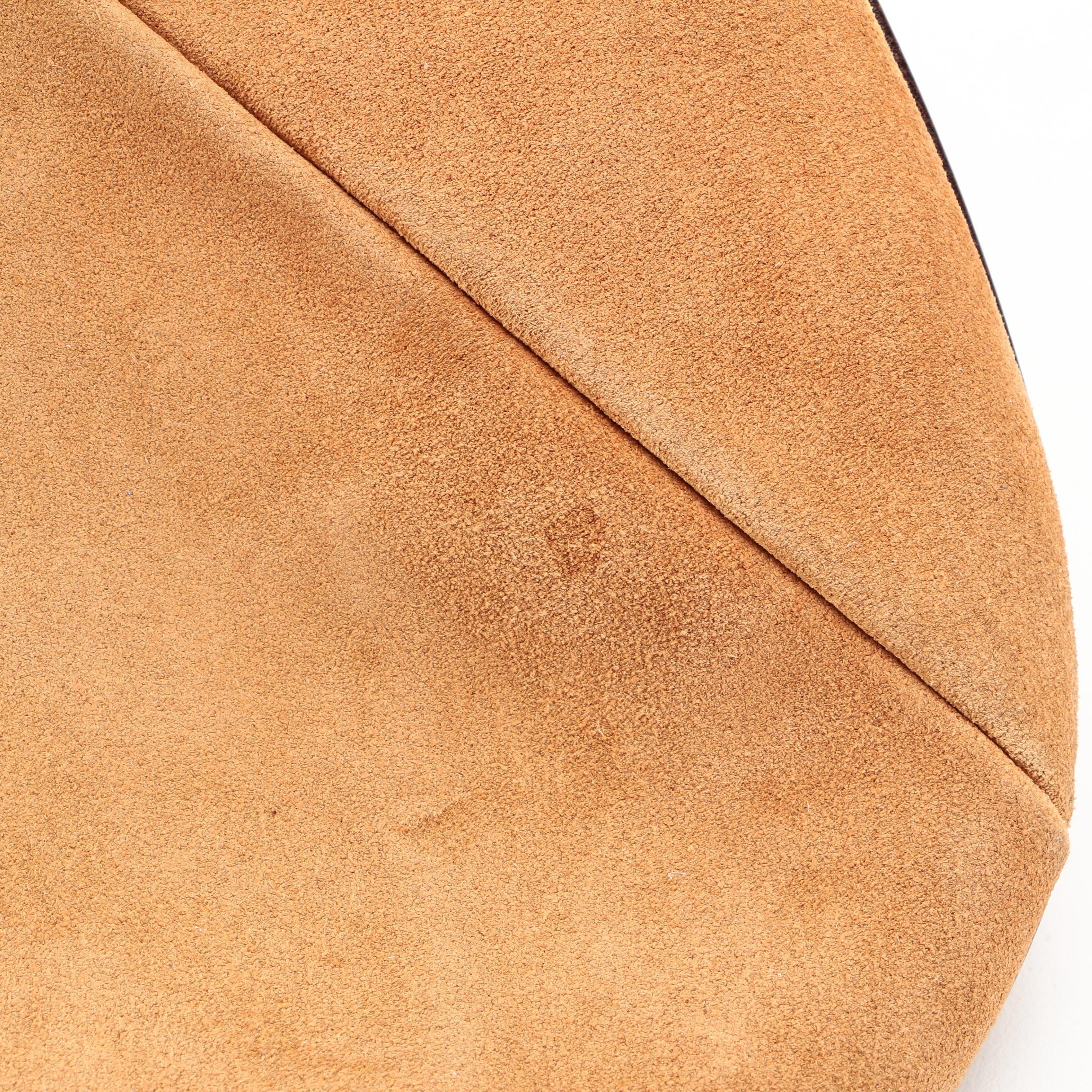 Yves Saint Laurent Rive Gauche Mombasa Handbag in Split Leather with Deer Horn