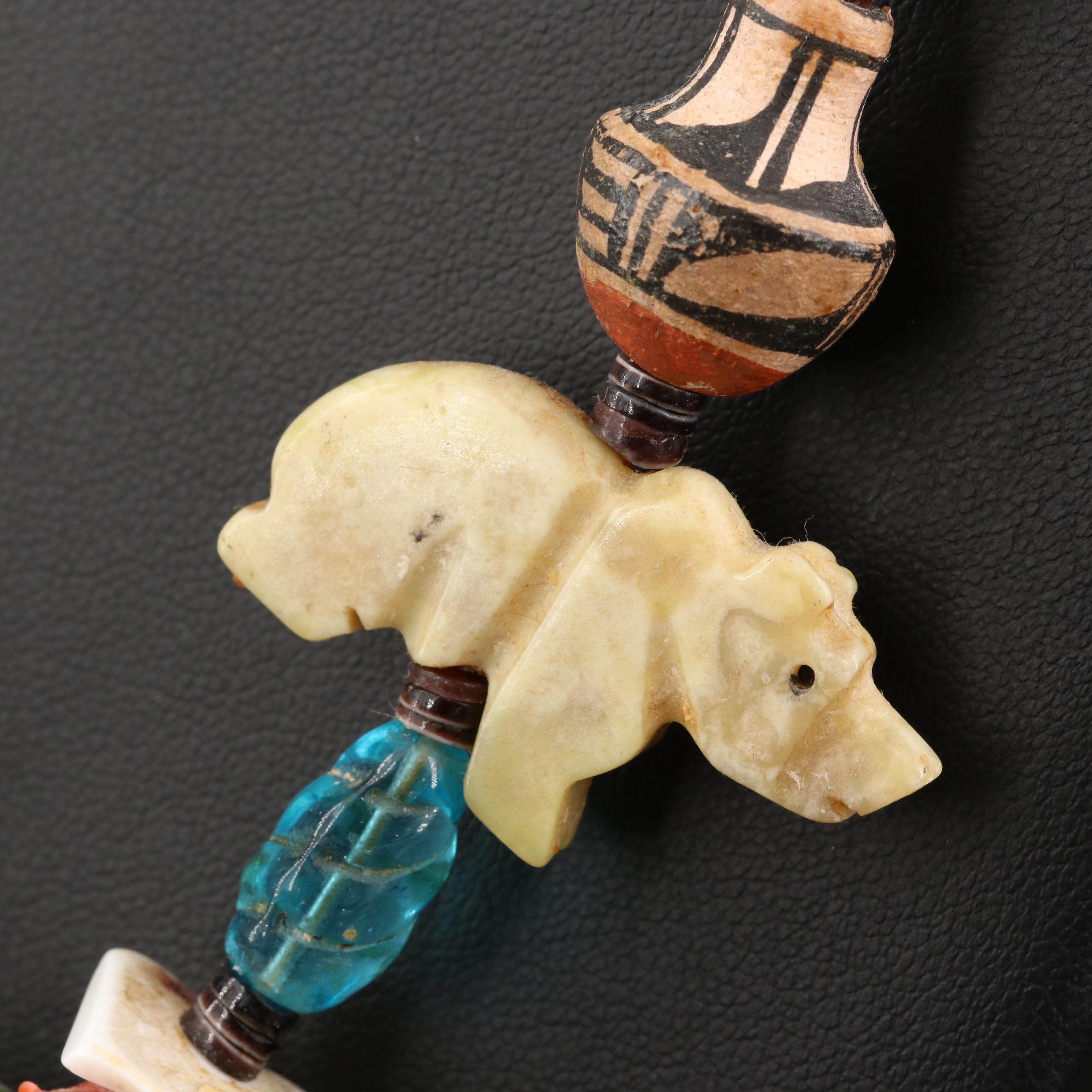 Beaded Necklaces Including Coral, Turquoise and Wood