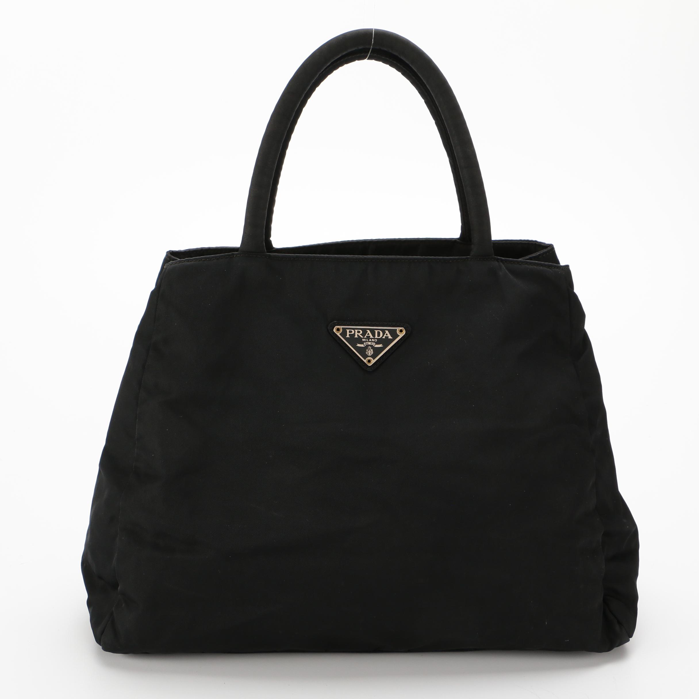 Prada Black Tessuto Nylon Handbag